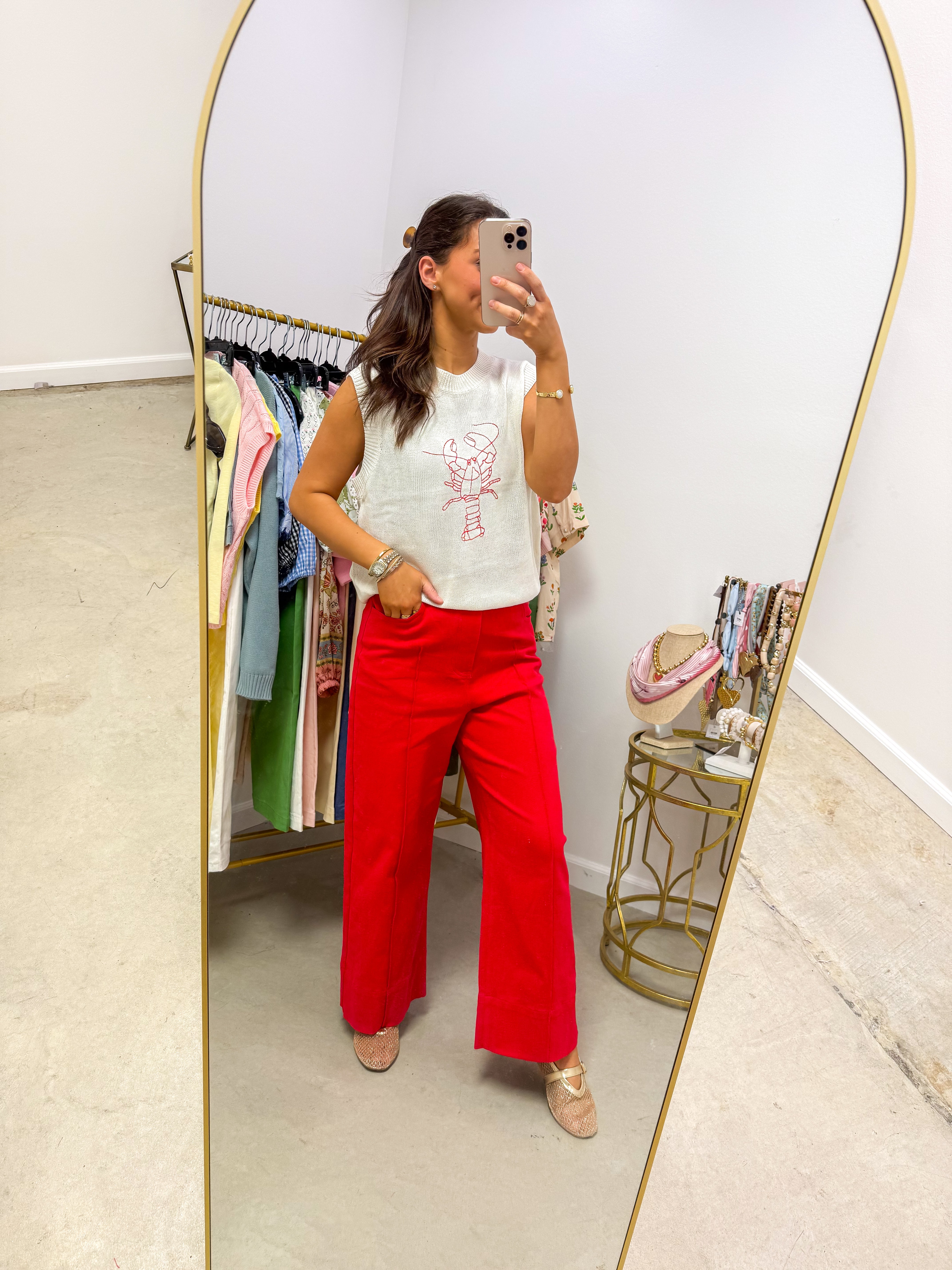 Lucy Jane Red Pants