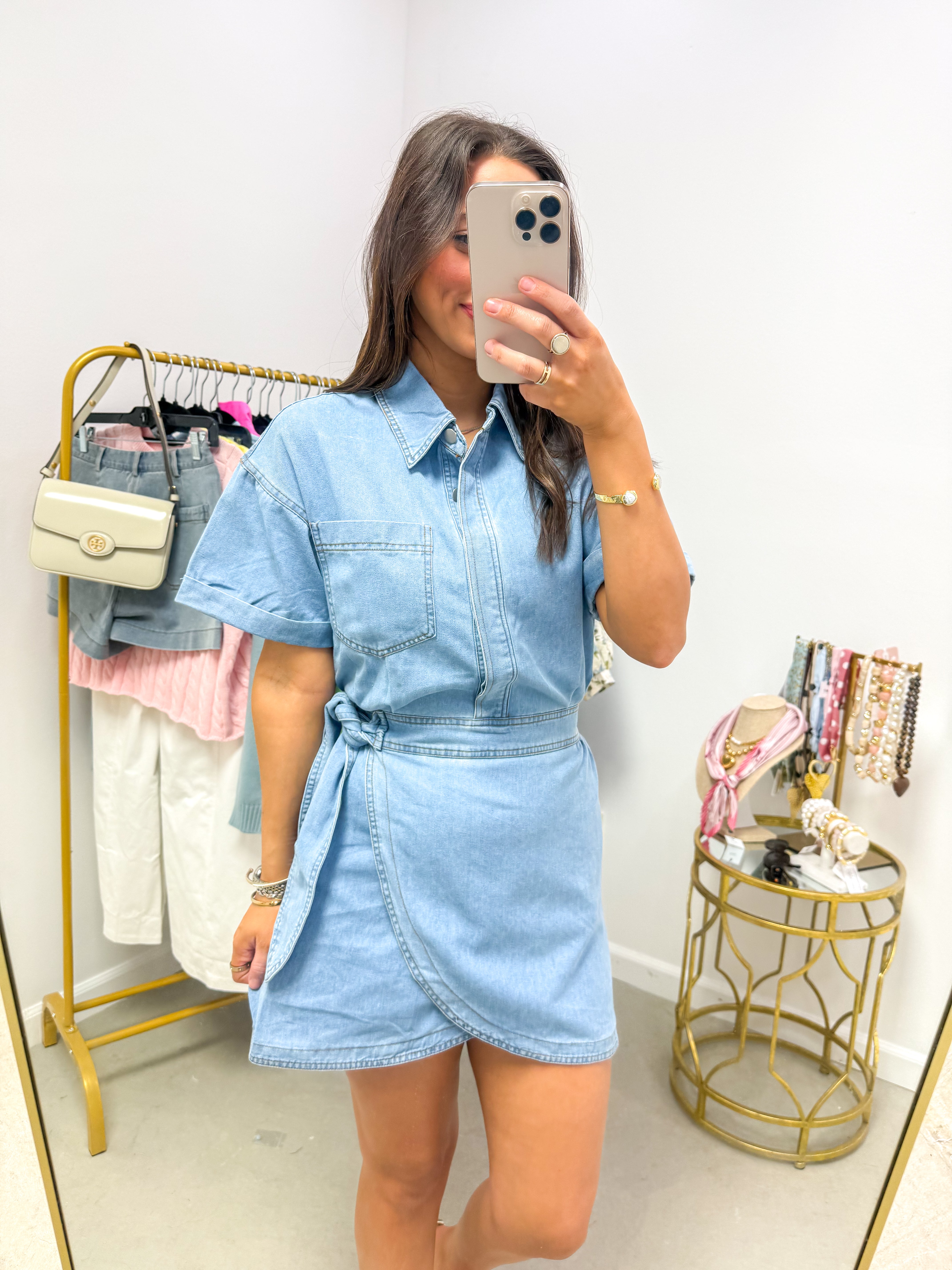 Weekend Wrap Denim Dress