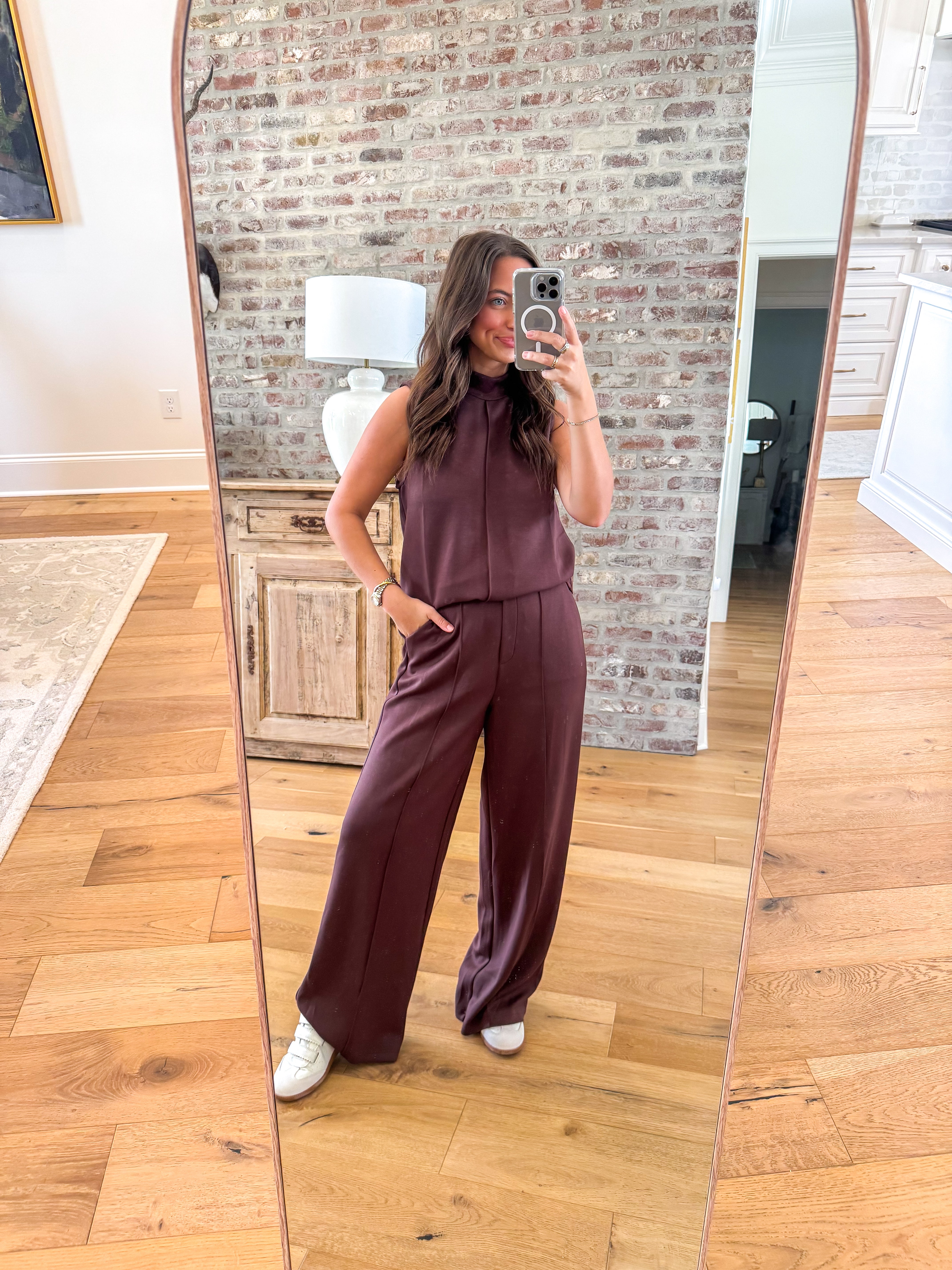 Brown Soft Modal Lounge Set