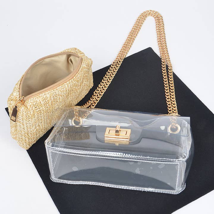 Transparent Crossbody Bag W/Pouch (PREORDER 08/10)