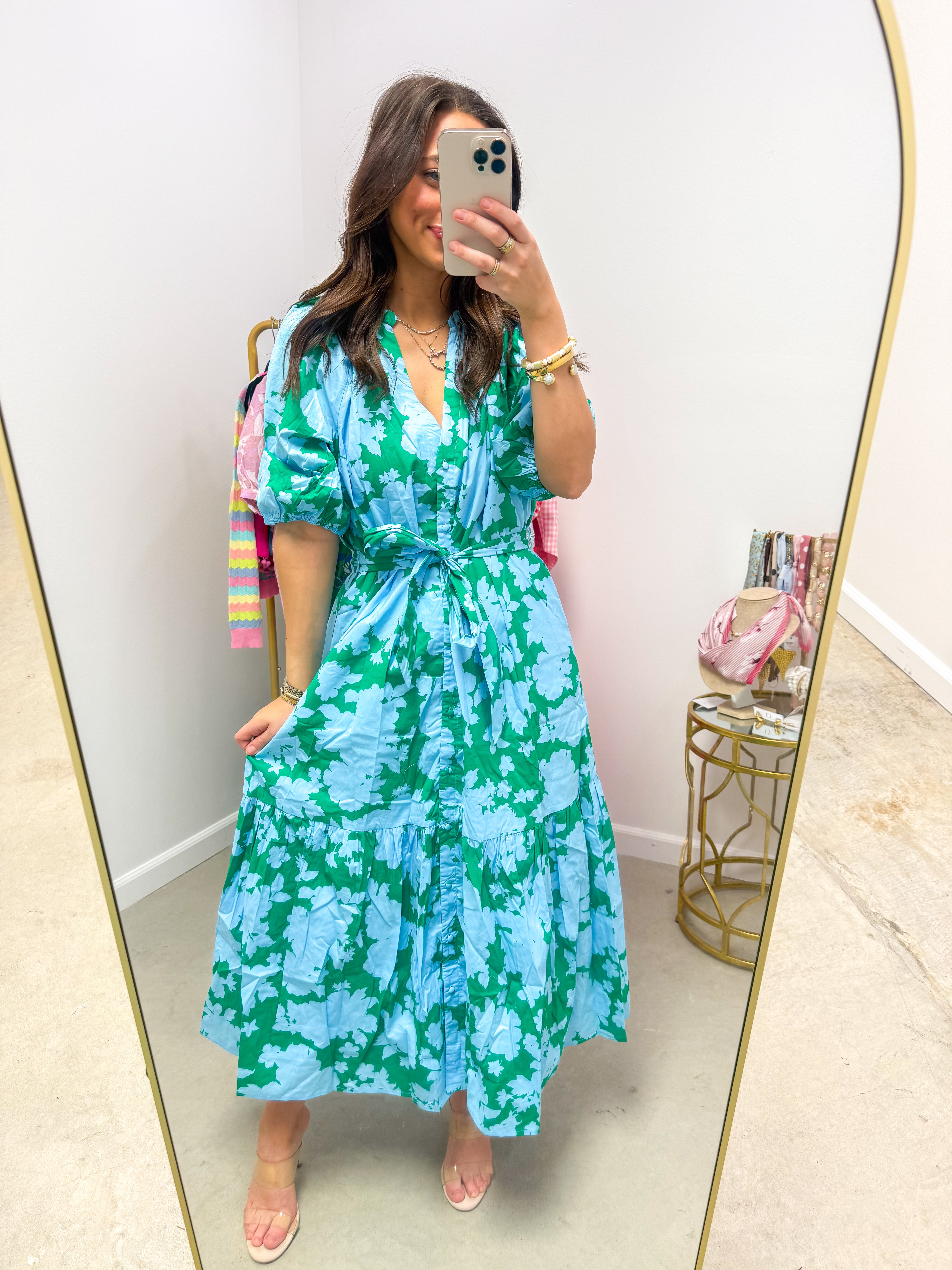 Riona Floral Wynette Tiered Midi