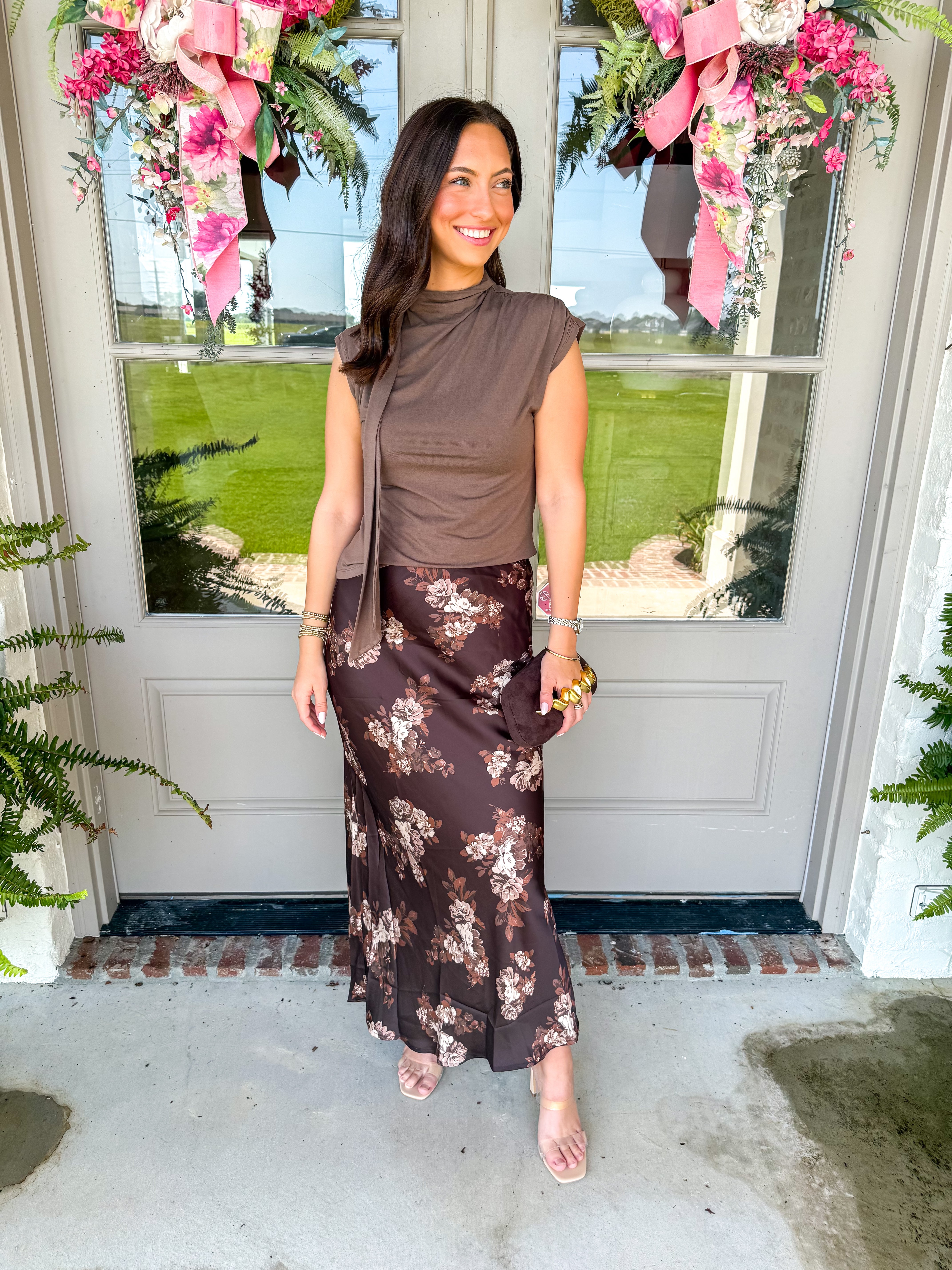 Autumn Bloom Floral Skirt