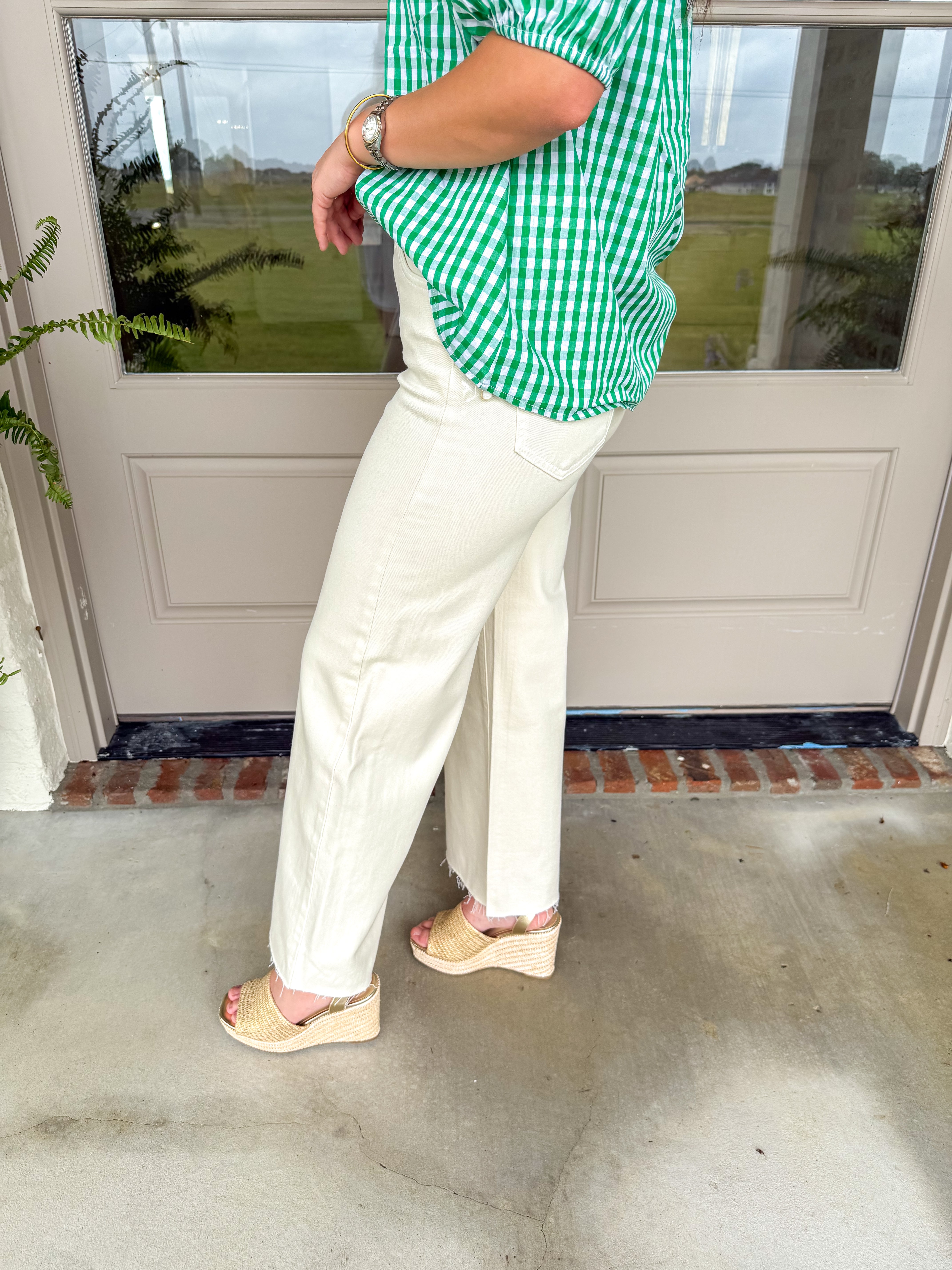 Vanilla Bean Scissor Cut Wide-Leg