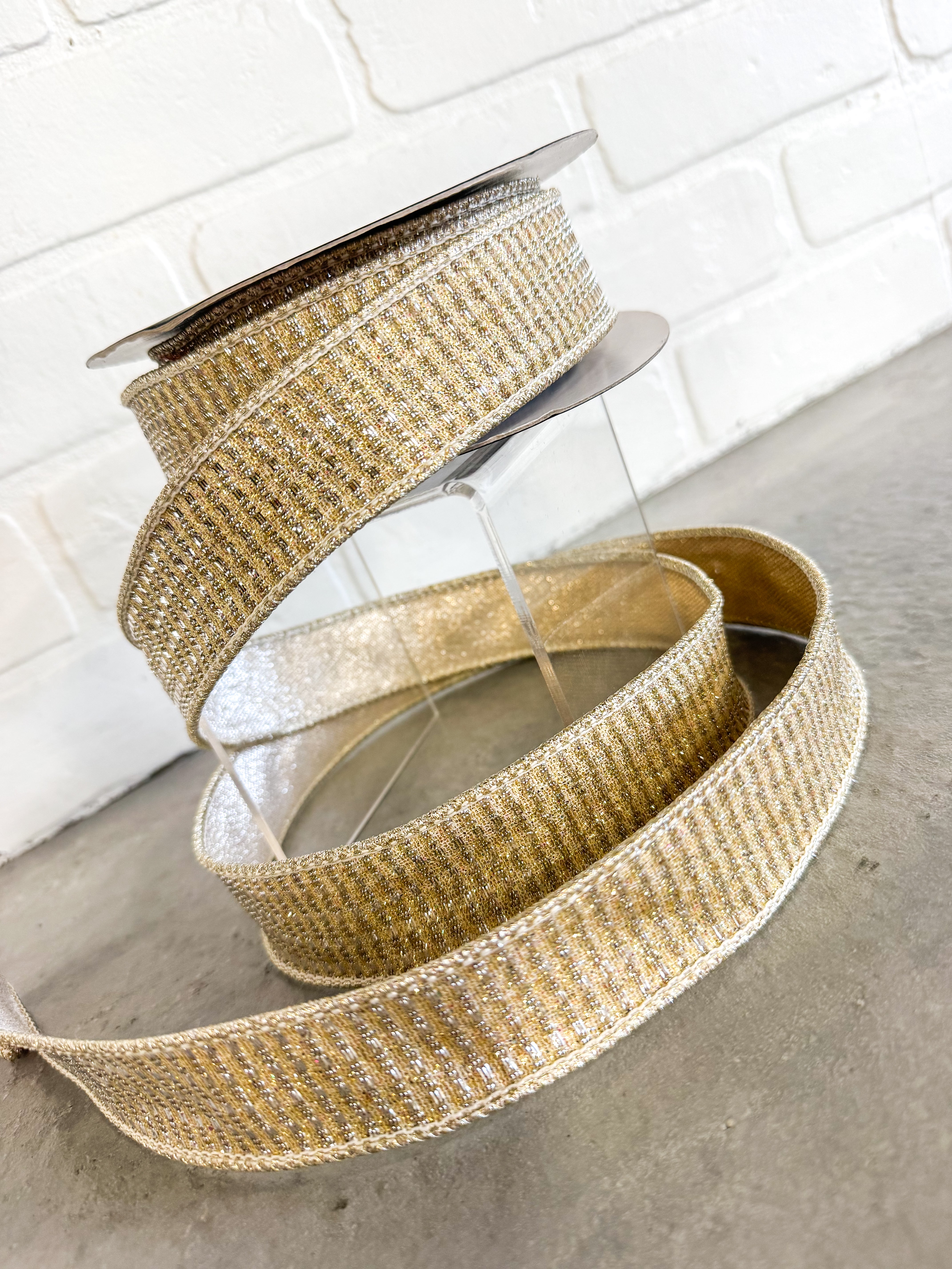 John Mark Ribbon Metallic Square Trim Dupion