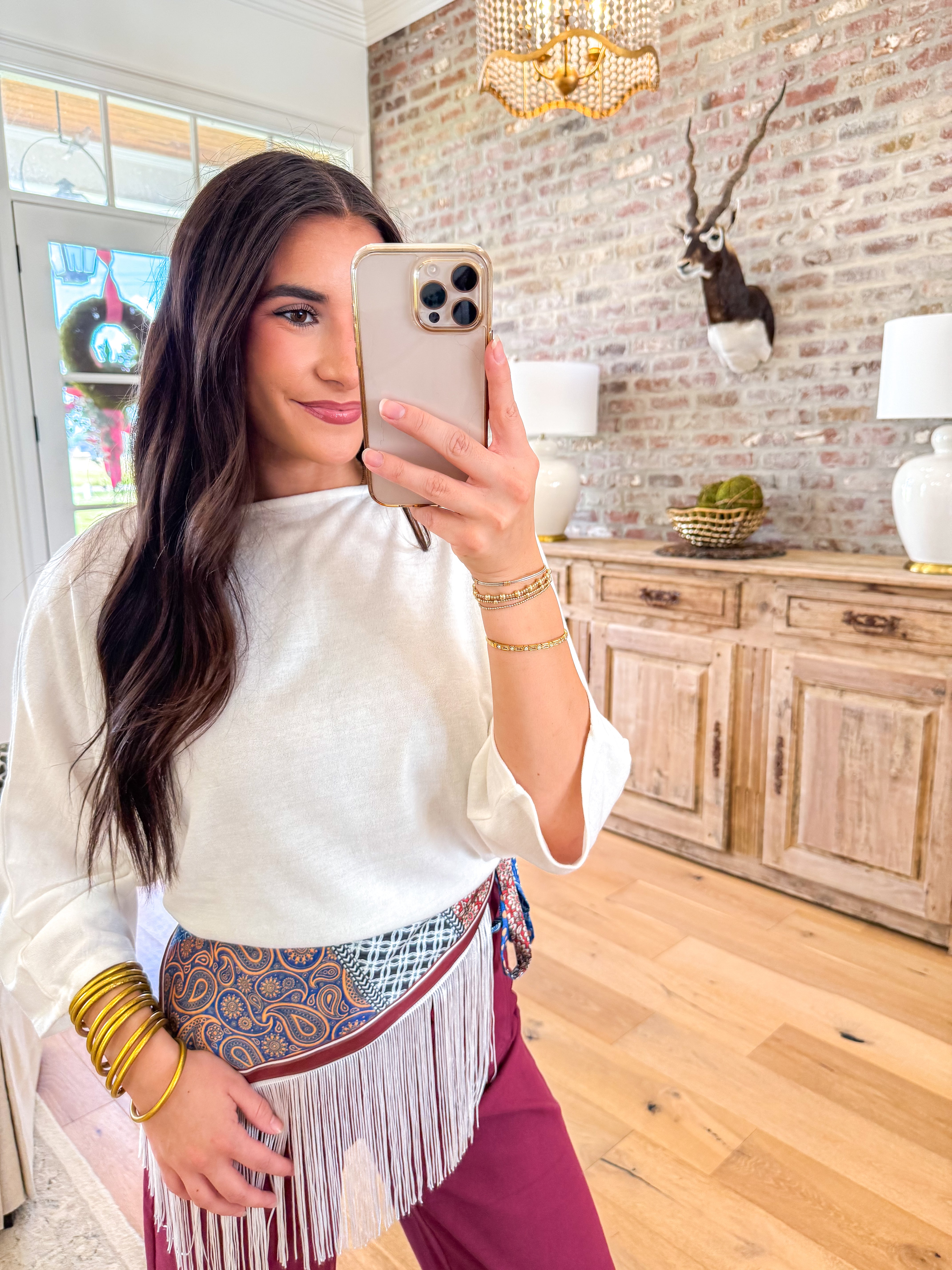 Ivory Dolman Knit Pullover
