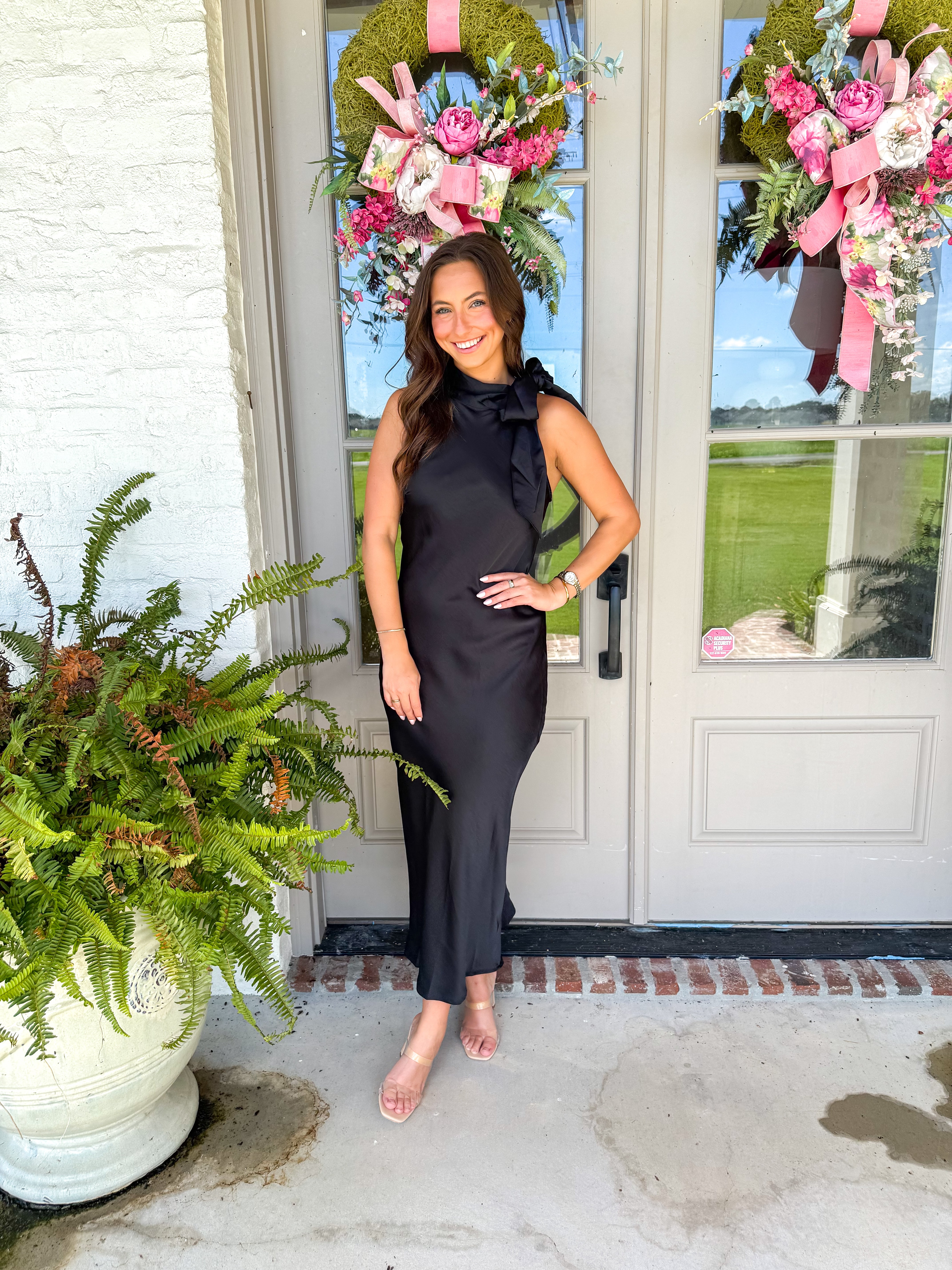 The Midnight Halter Midi