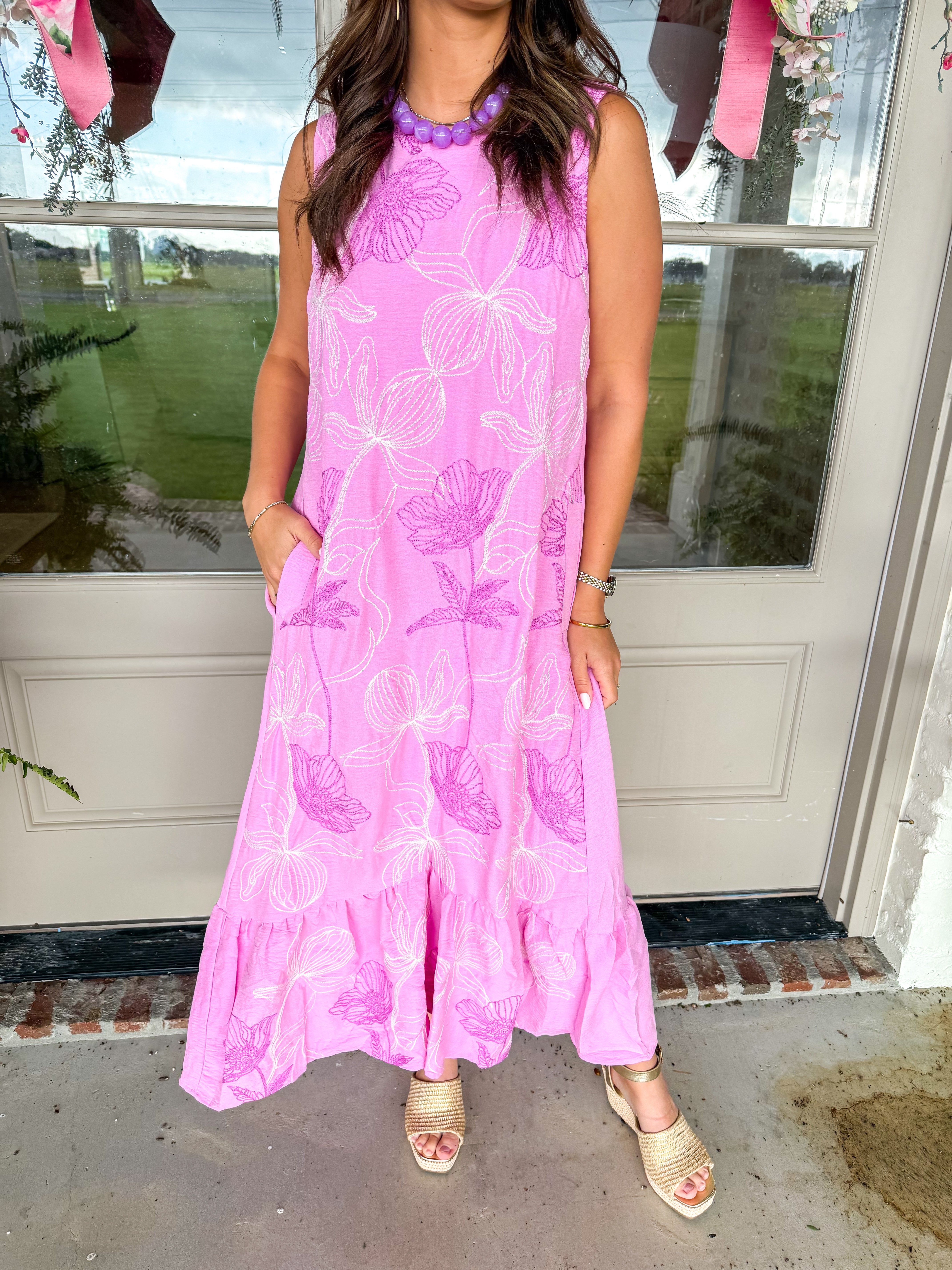 Peony Floral Midi