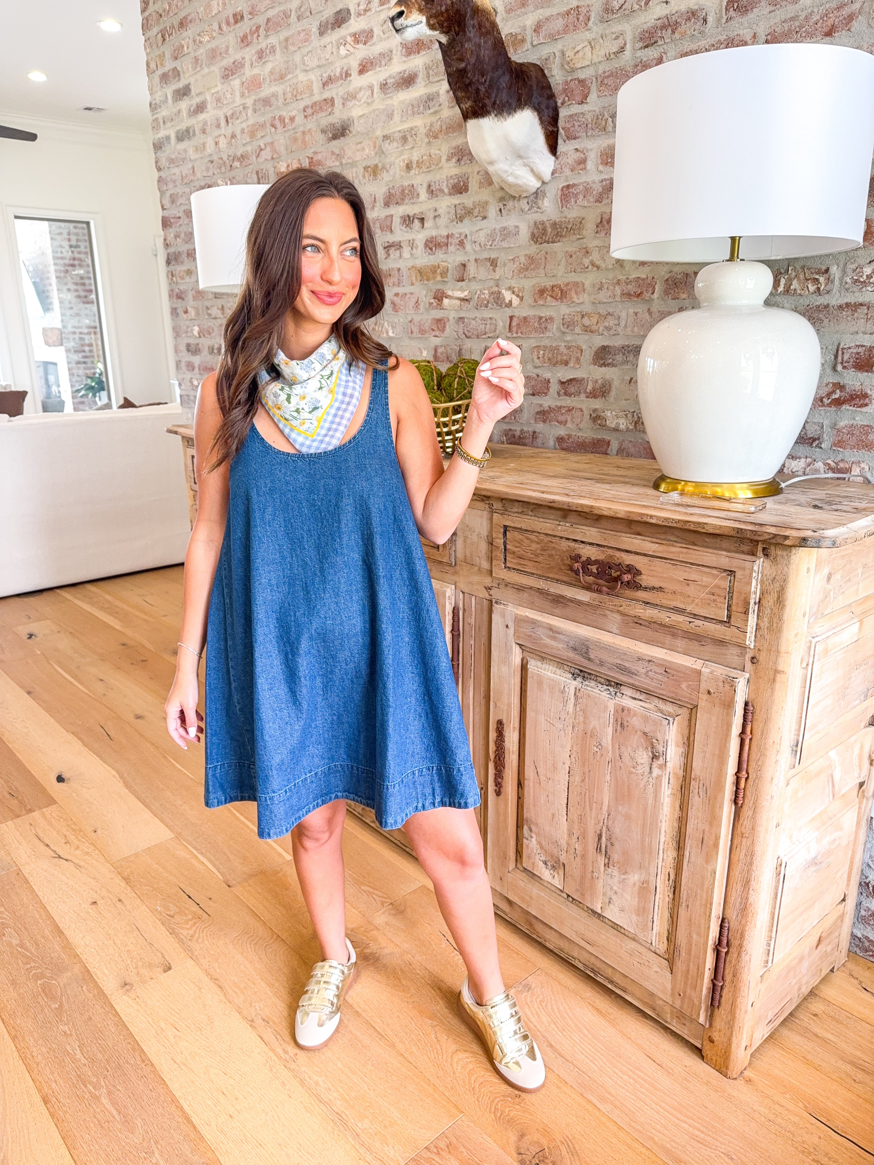 Luci Denim Swing Mini Dress