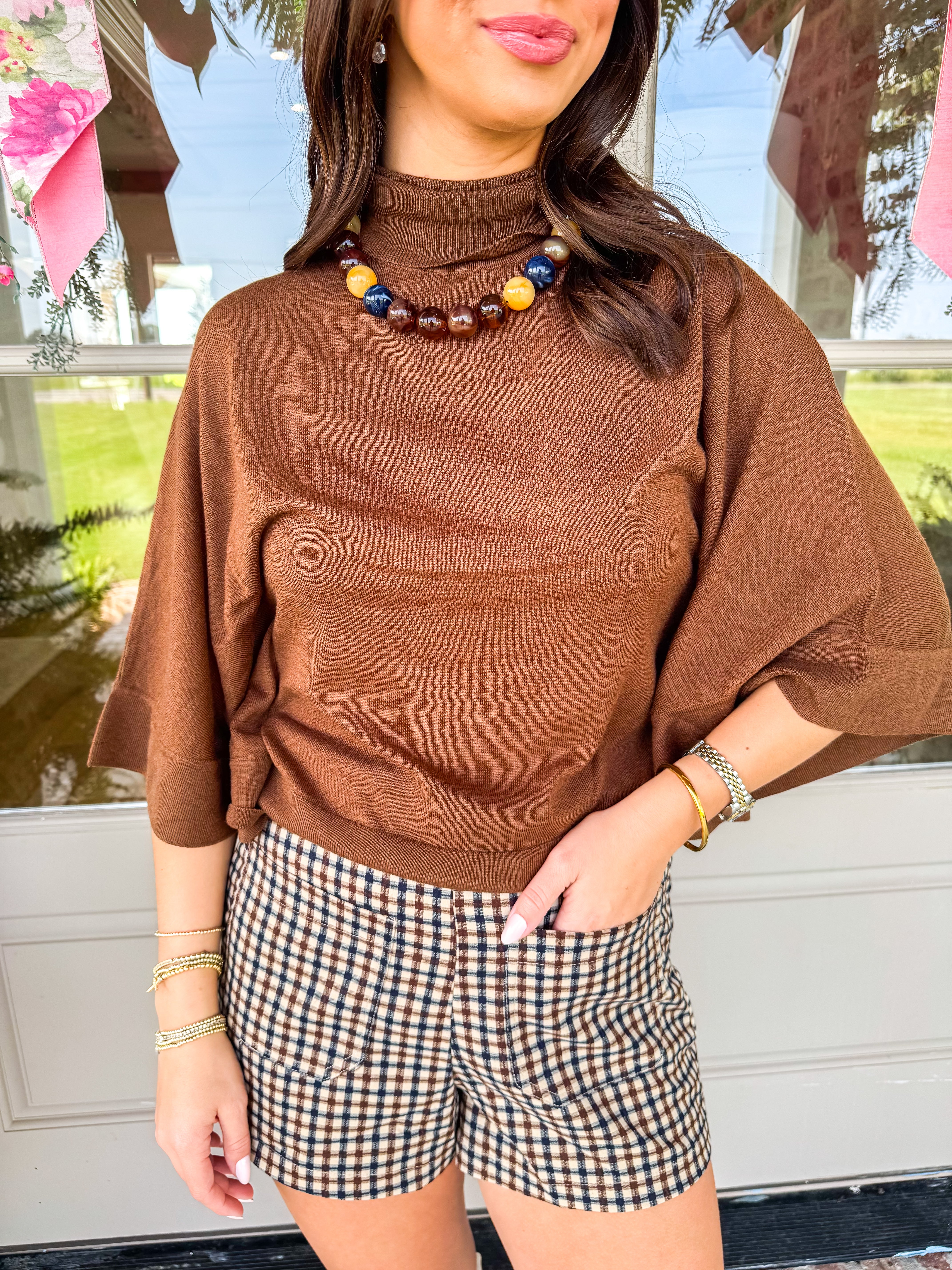 The Chocolate Batwing Turtleneck