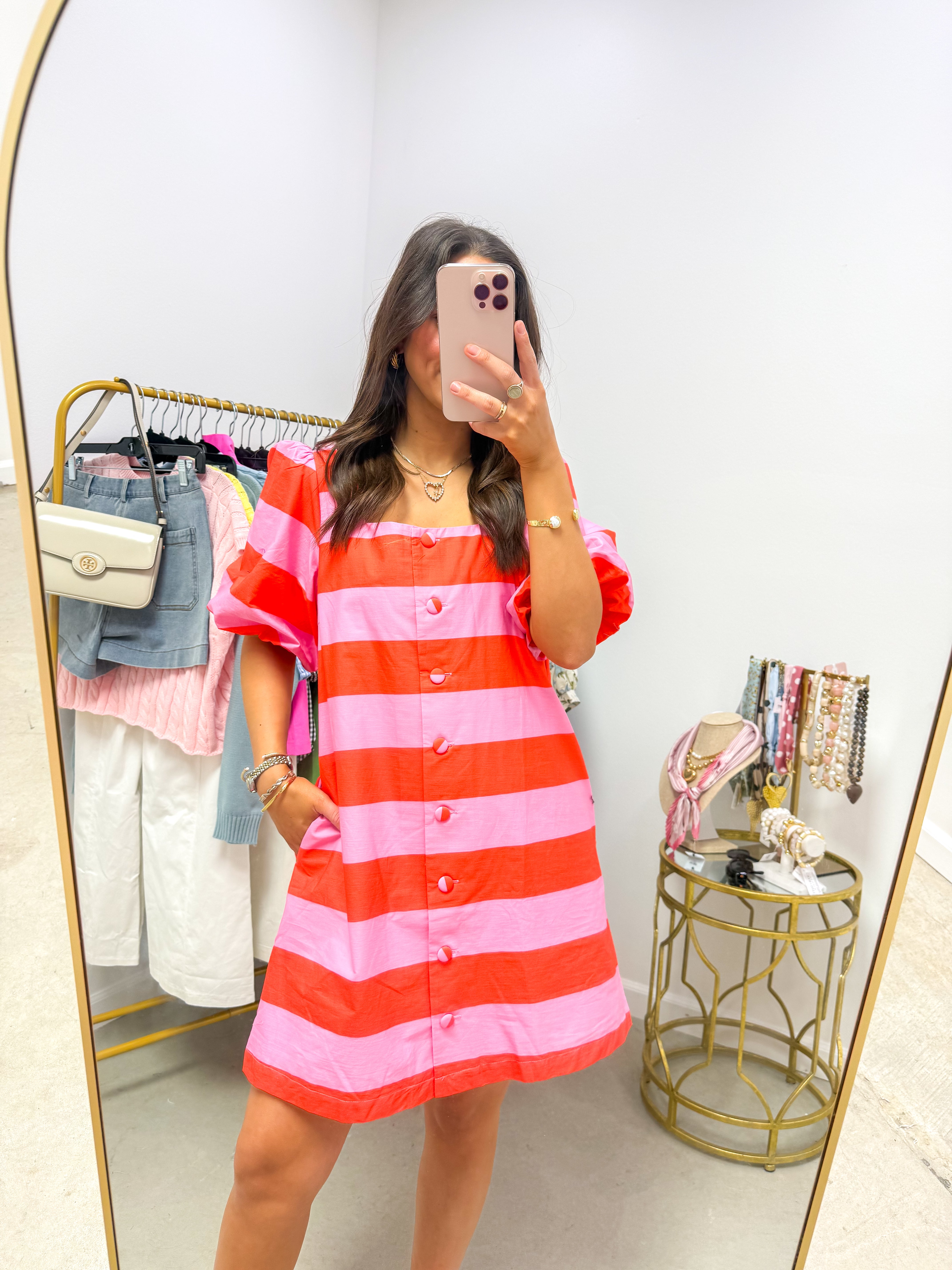 Rose All Day Striped Mini