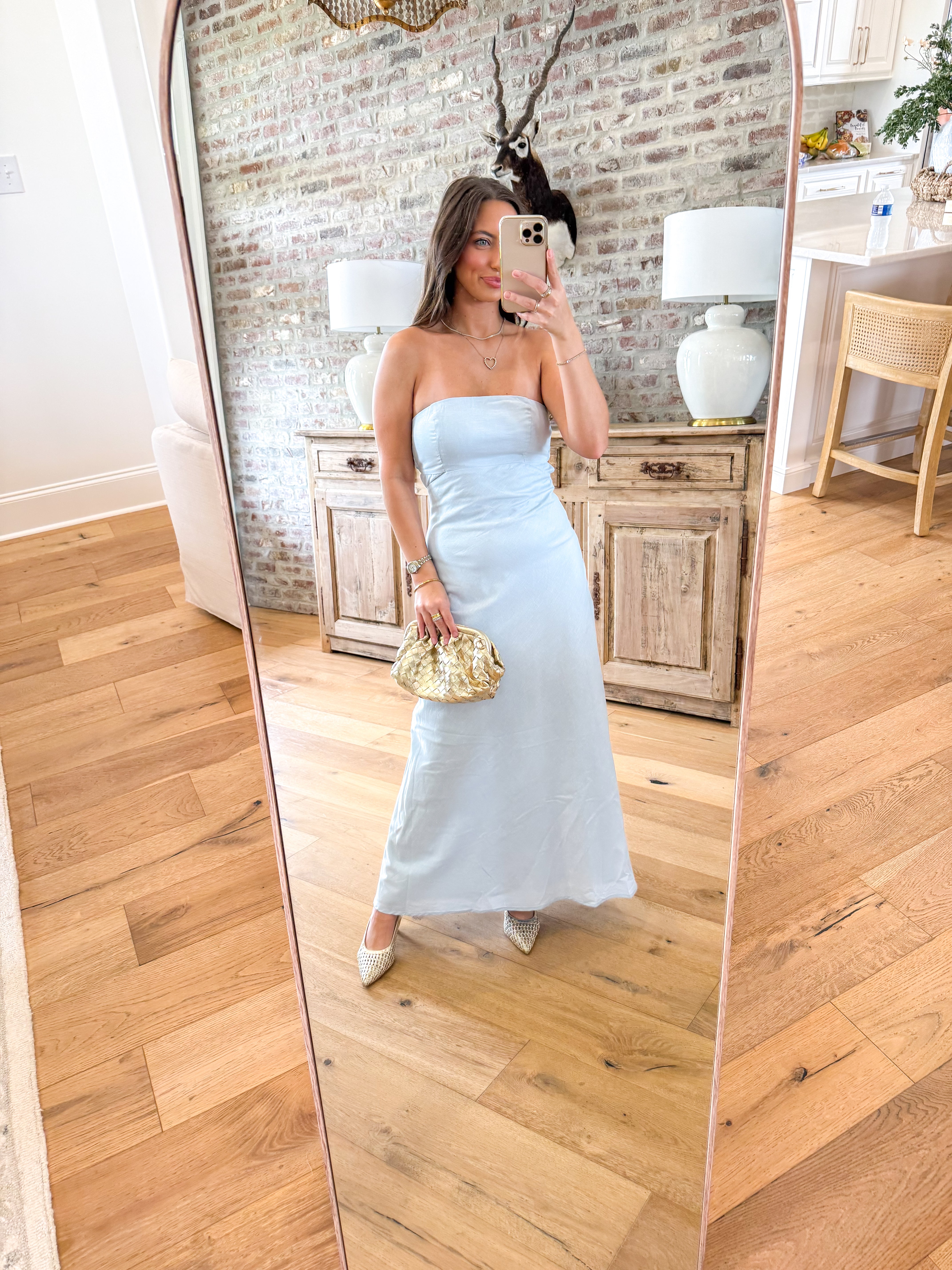 The Bayou Breeze Linen Maxi Blue
