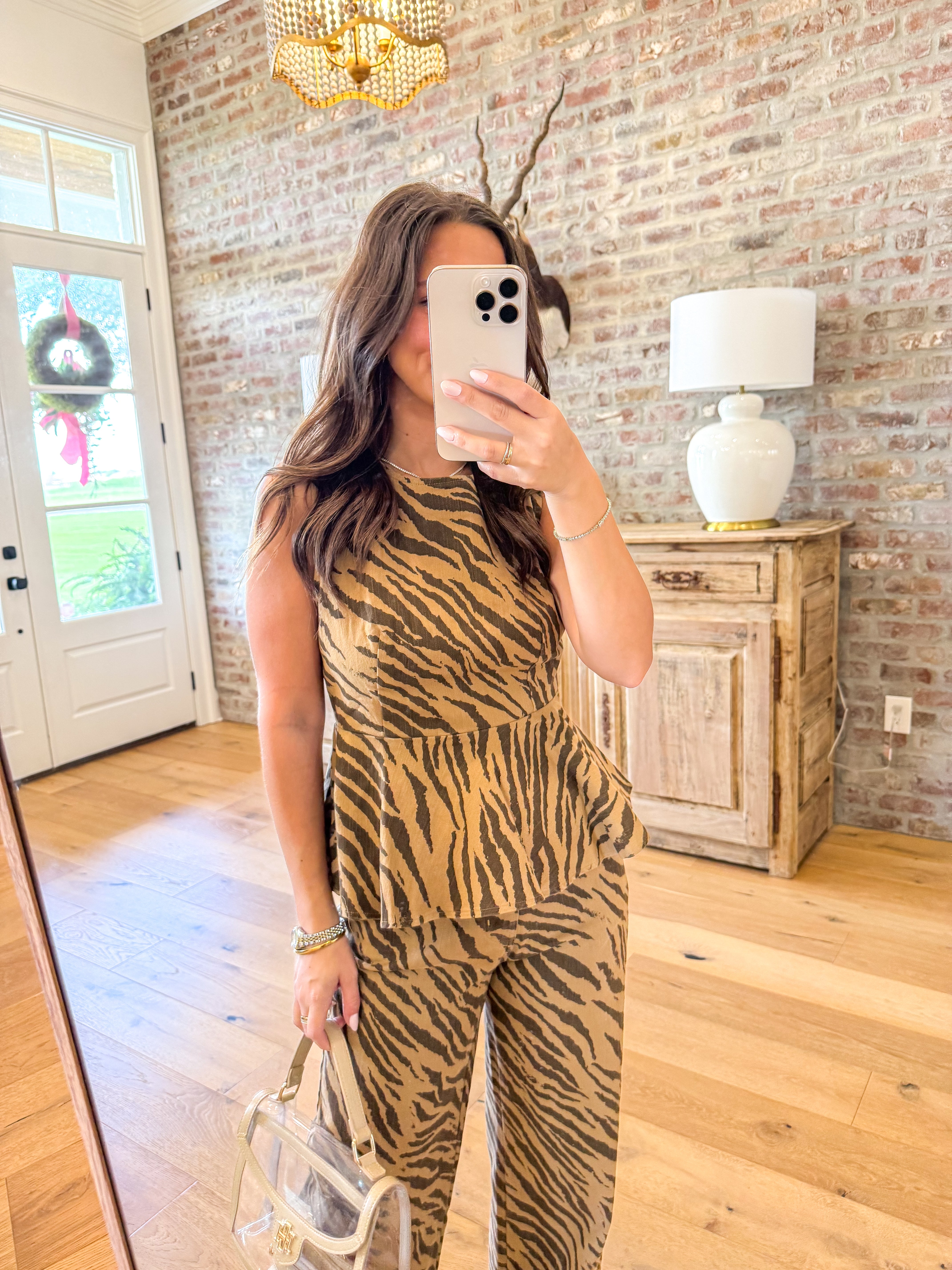 Wild Side Peplum Top