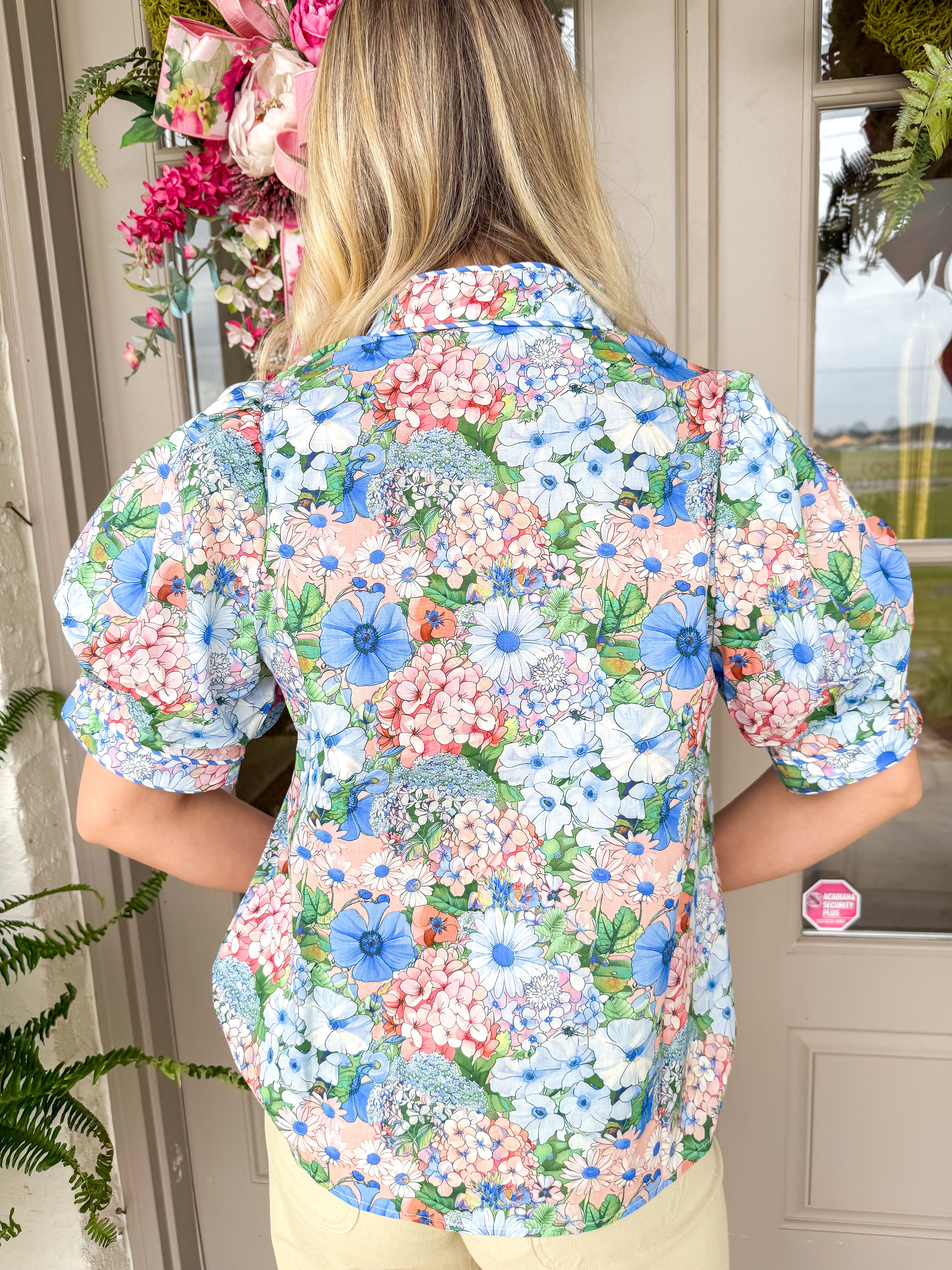 Garden Row Floral Blouse