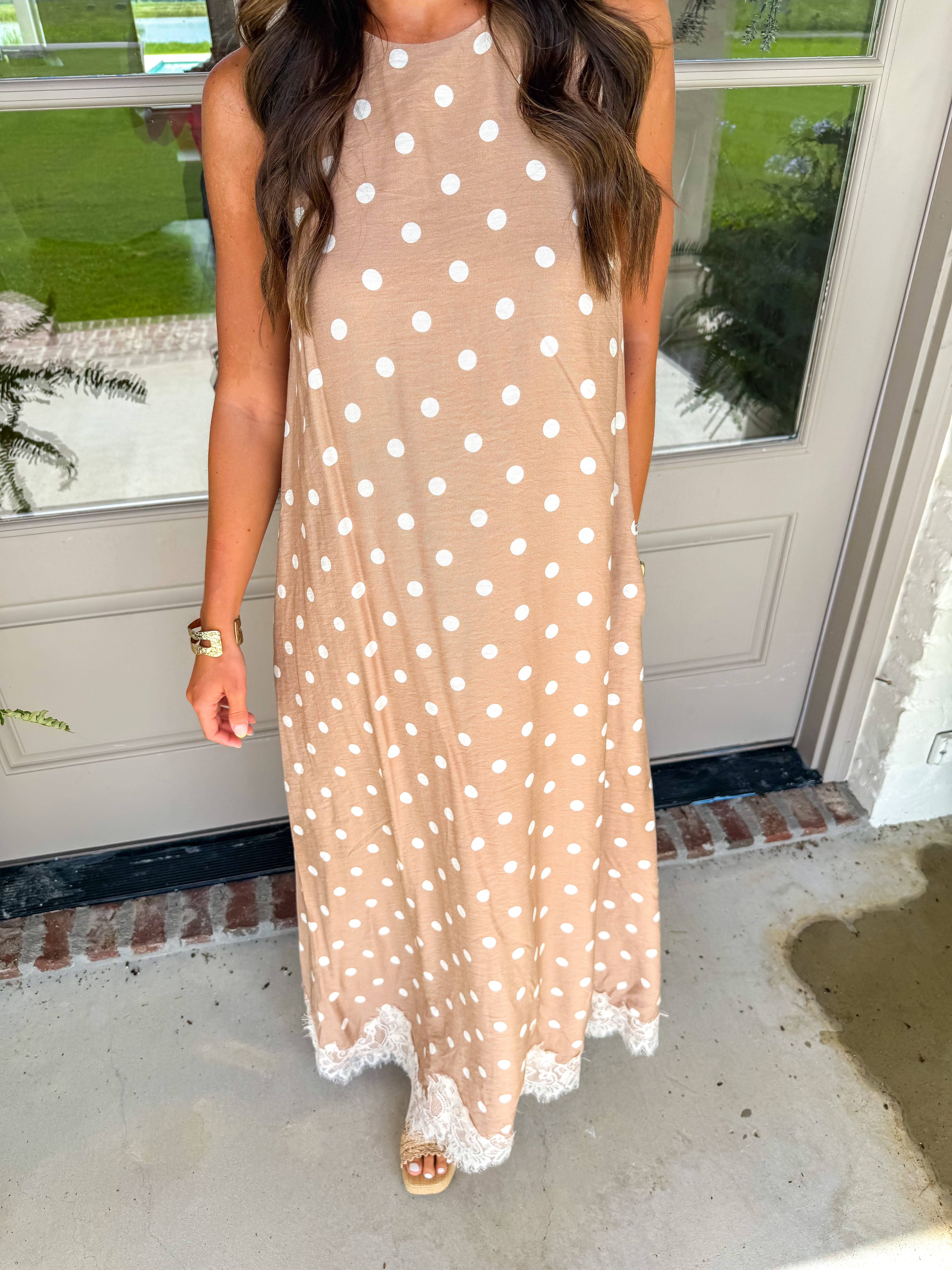 Latte Polka Dot Party Maxi