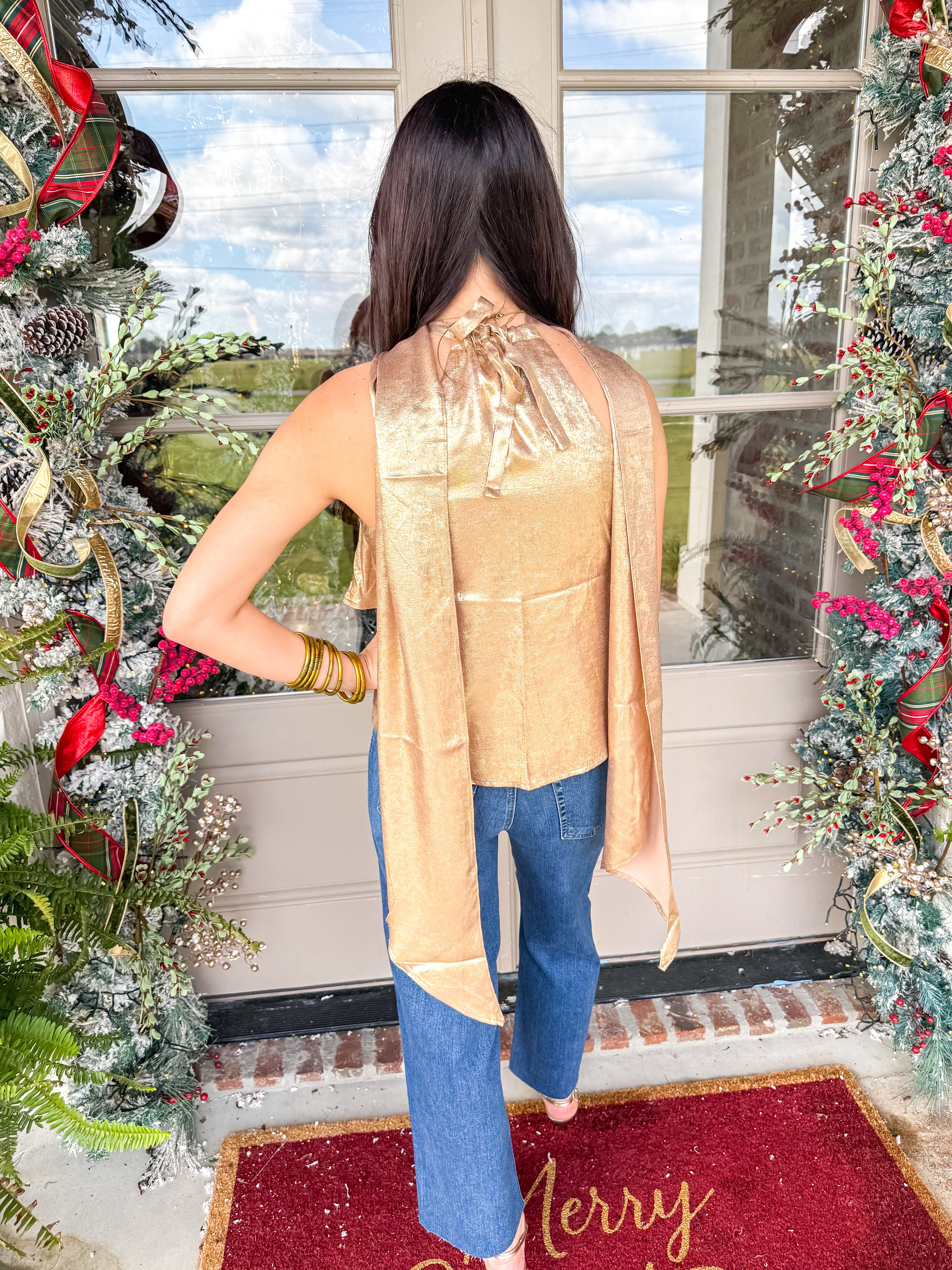 Golden Hour Halter Tank