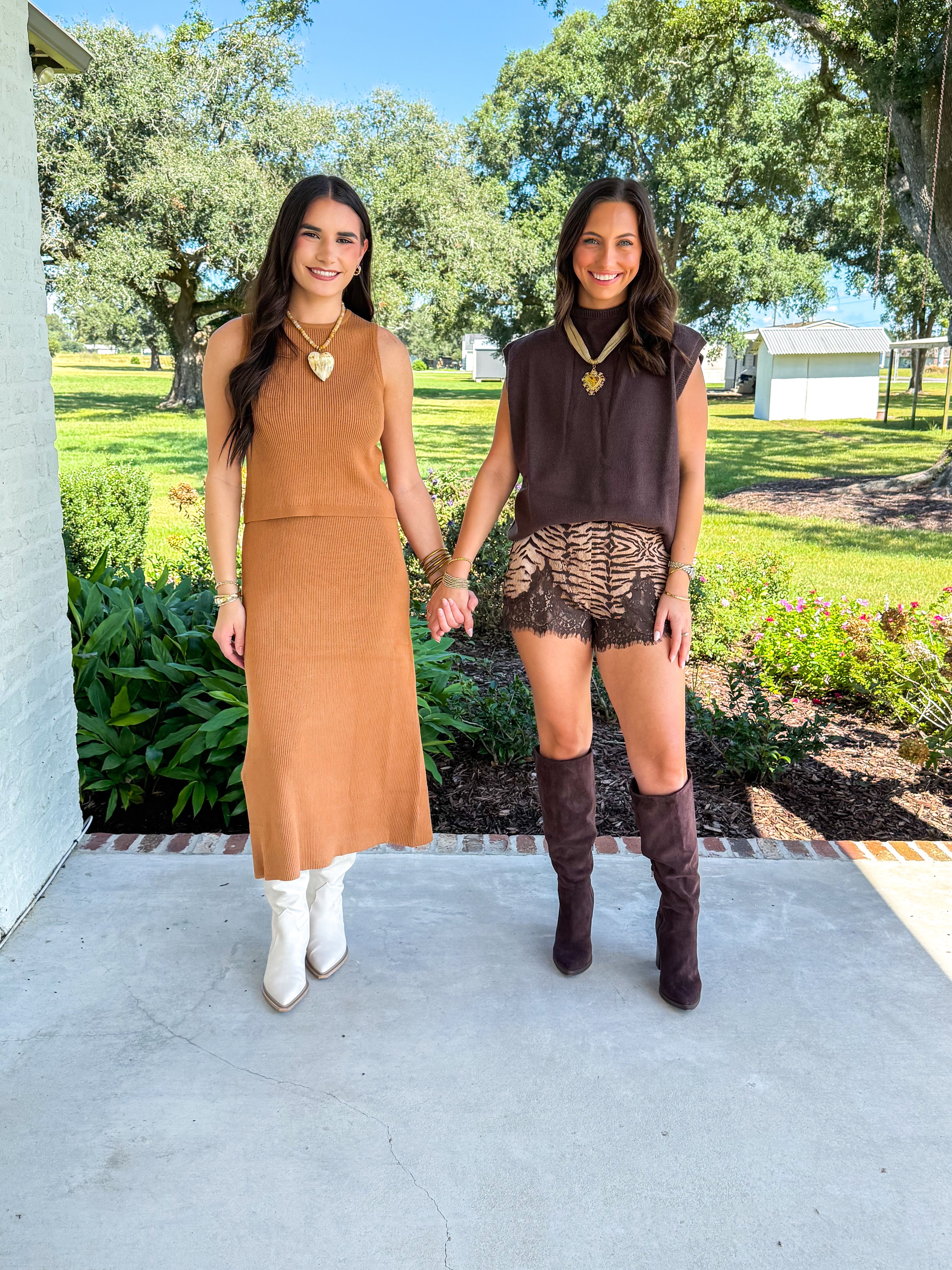 Chocolate Mock Neck Sweater Vest
