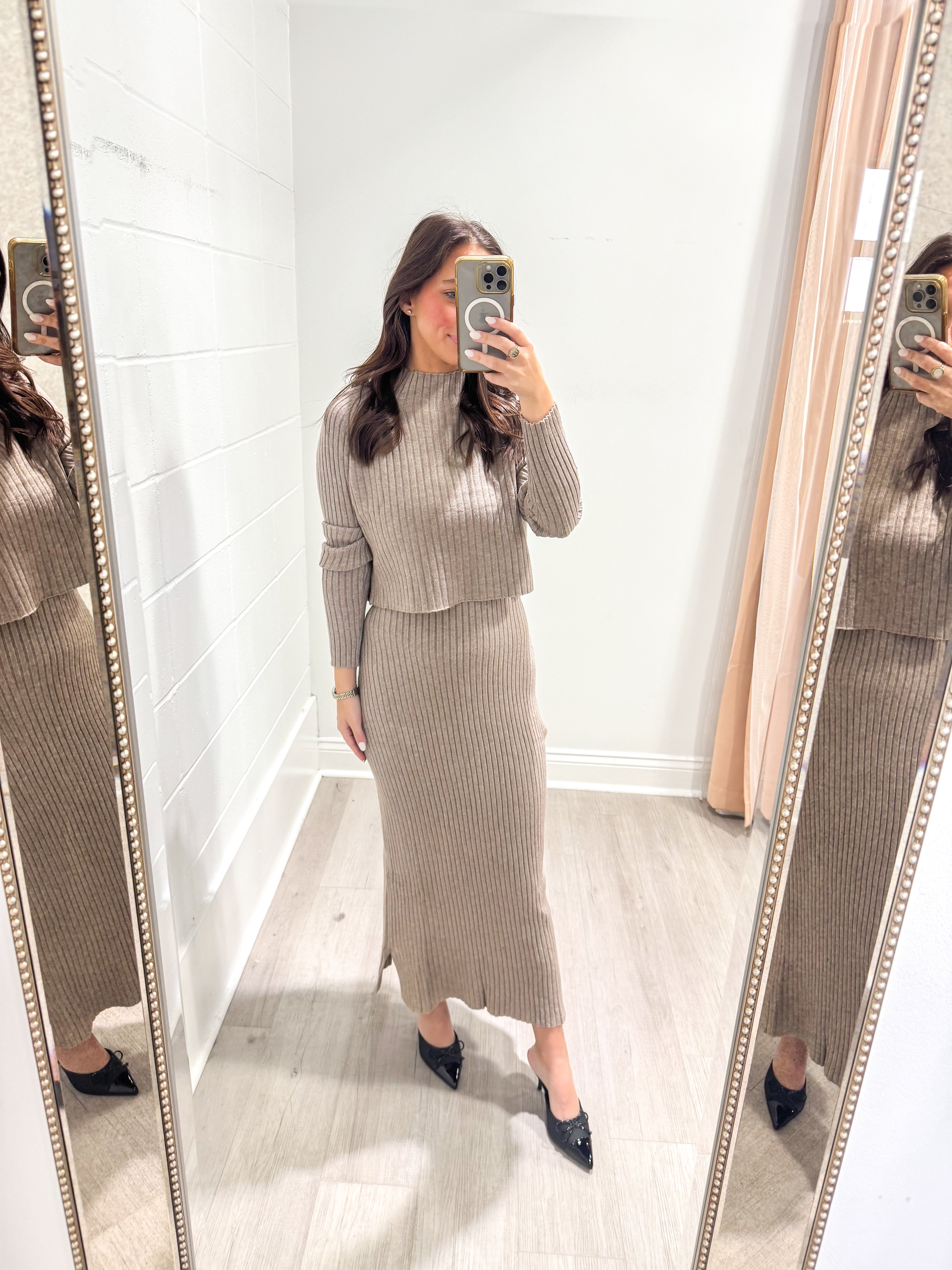 Randy Mink Knit Dress