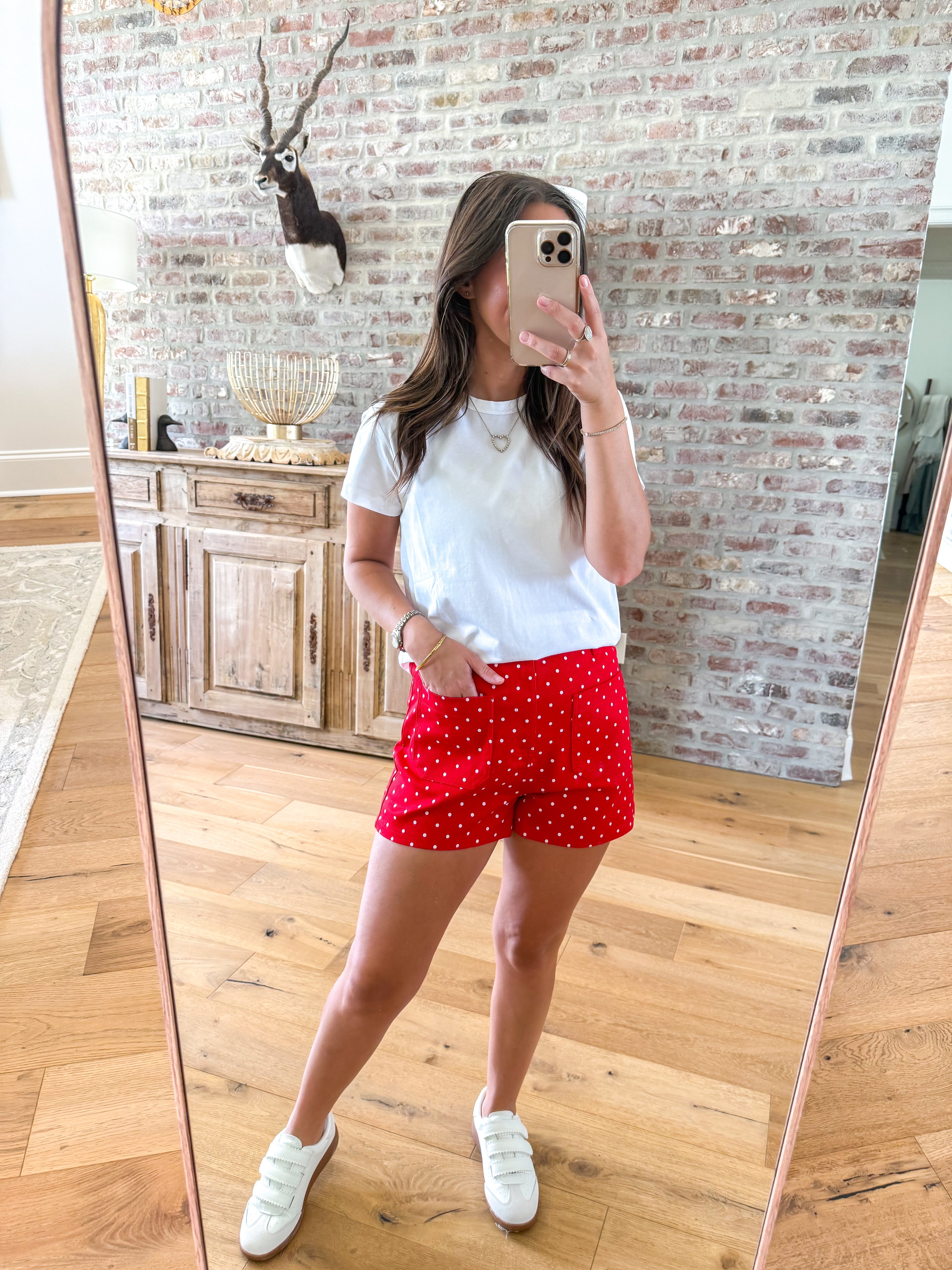 Dotty Days Red Shorts