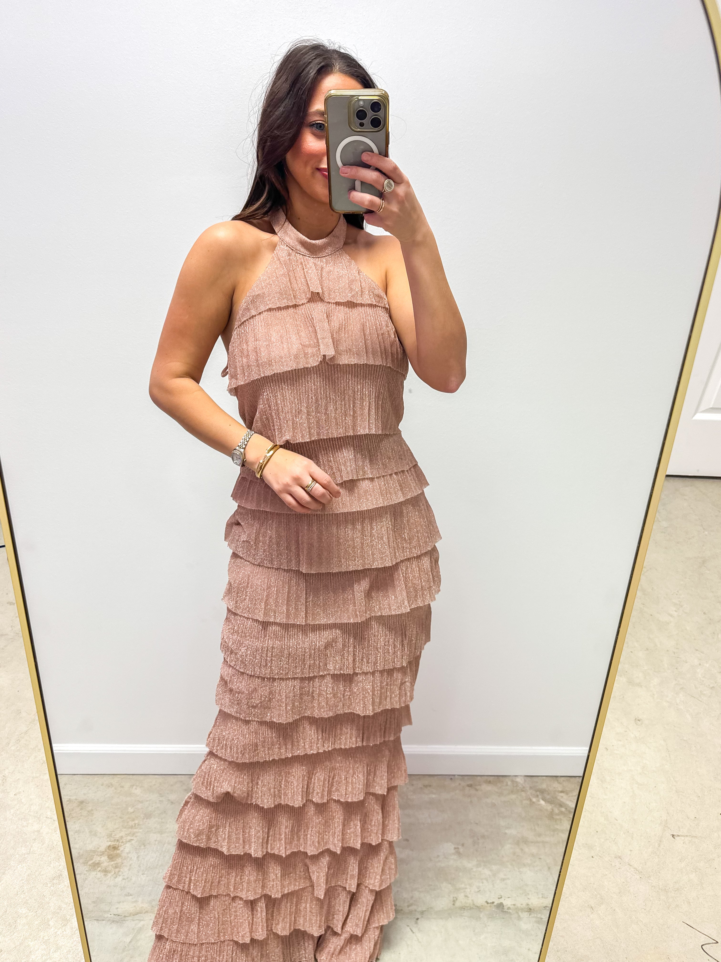 Gilded Krewe Champagne Ball Gown