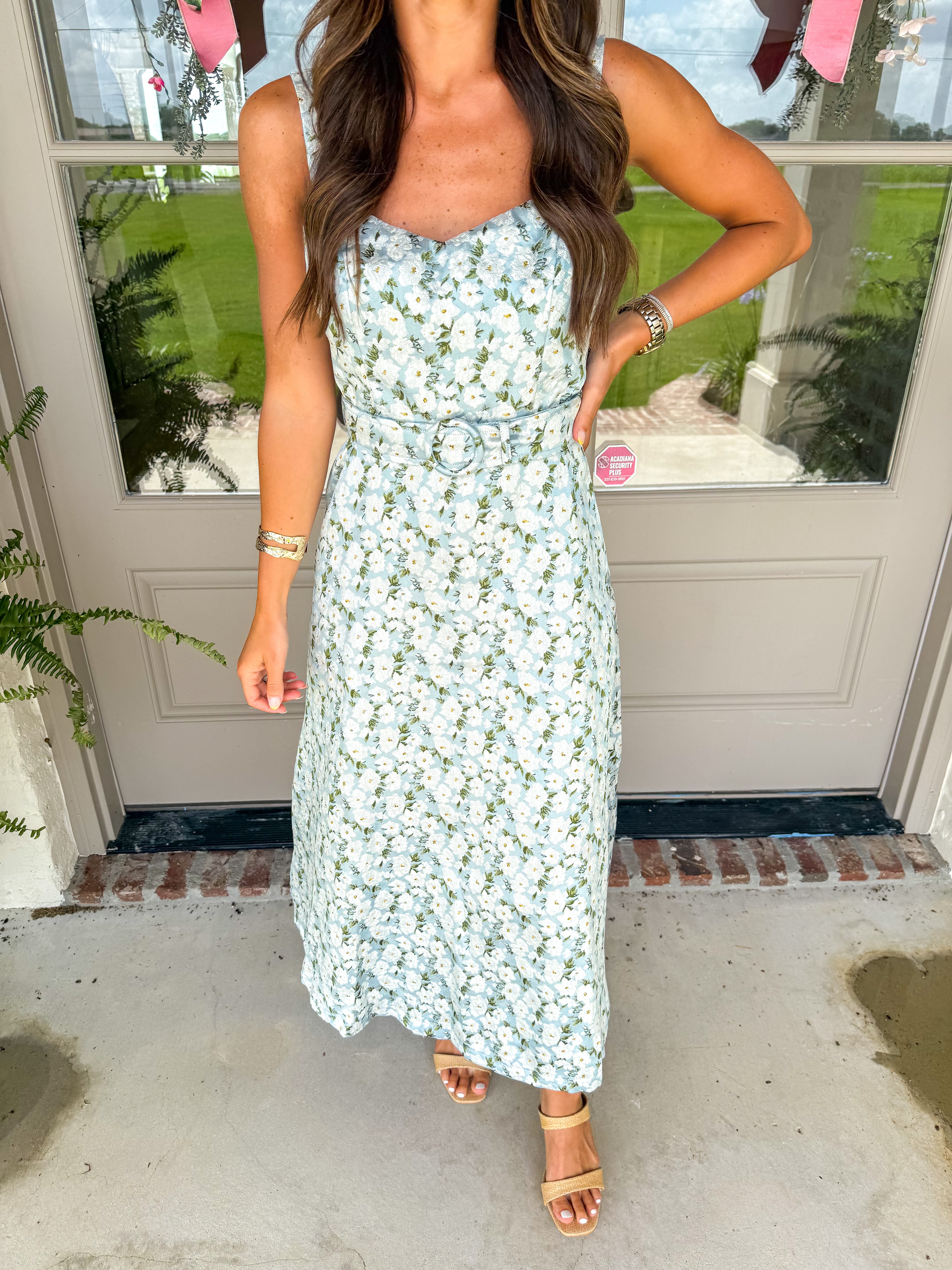 Sweet Serinity Blue Floral Midi