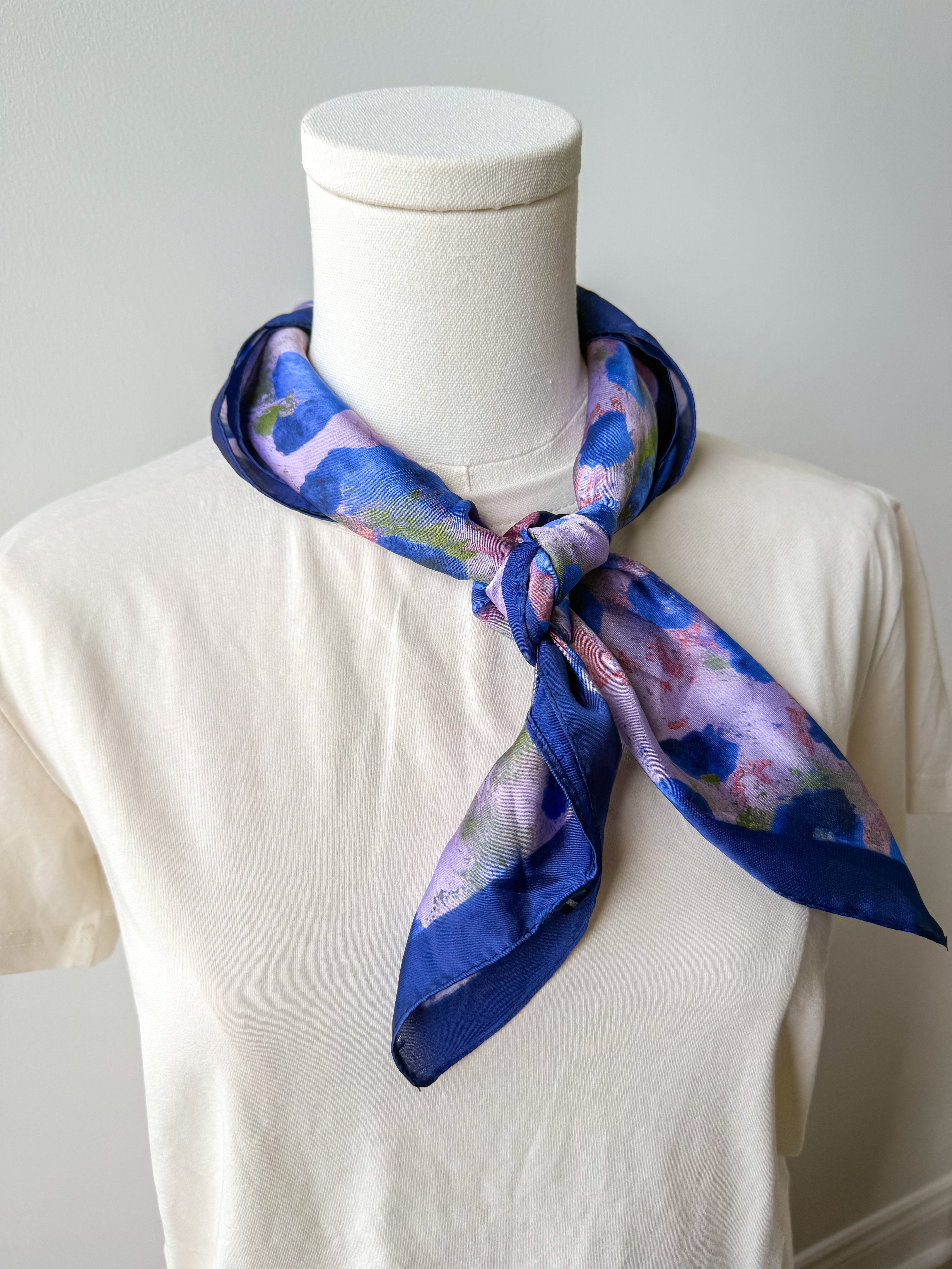 Blue Cheeta Scarf