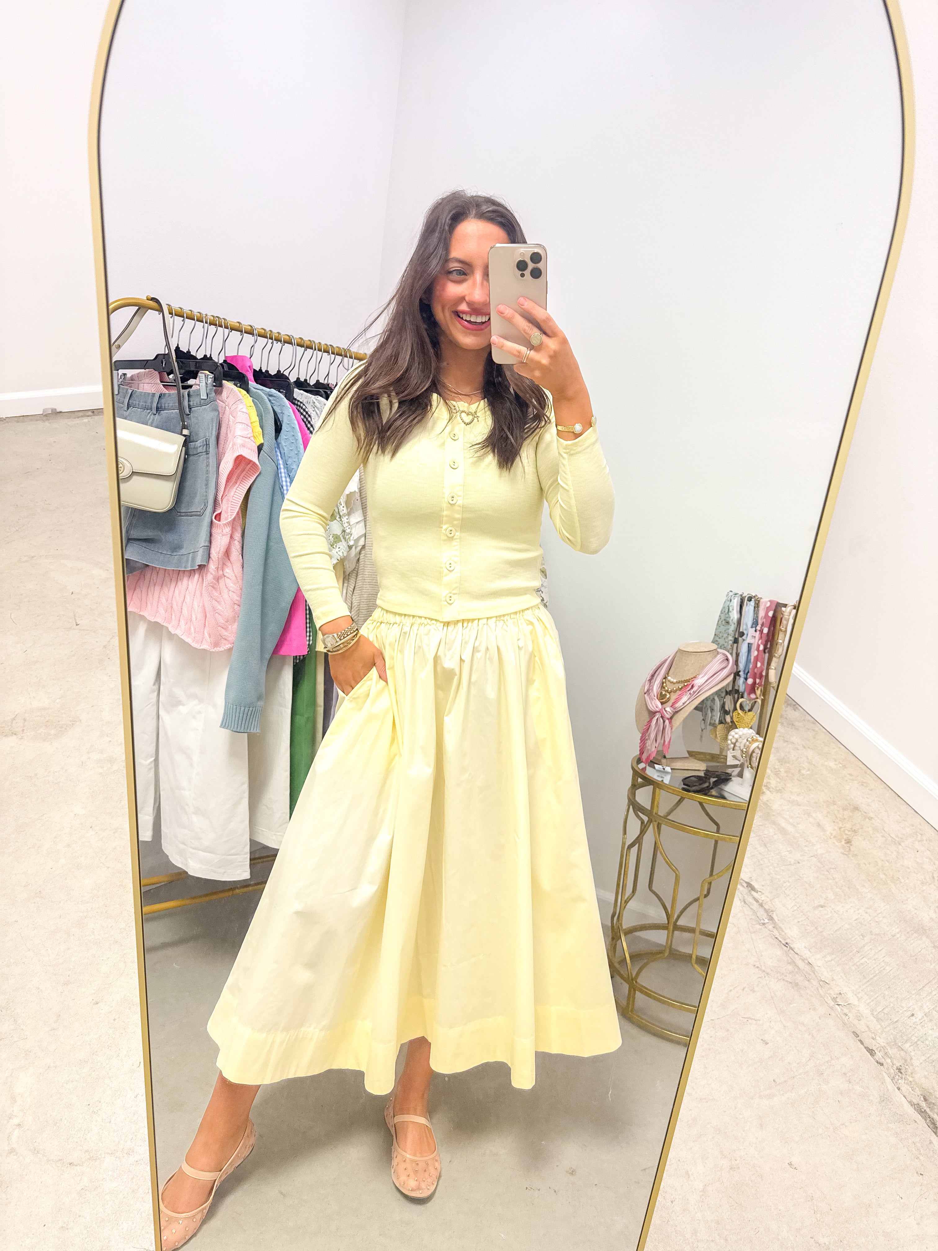 Sasha Gathered Maxi Skirt