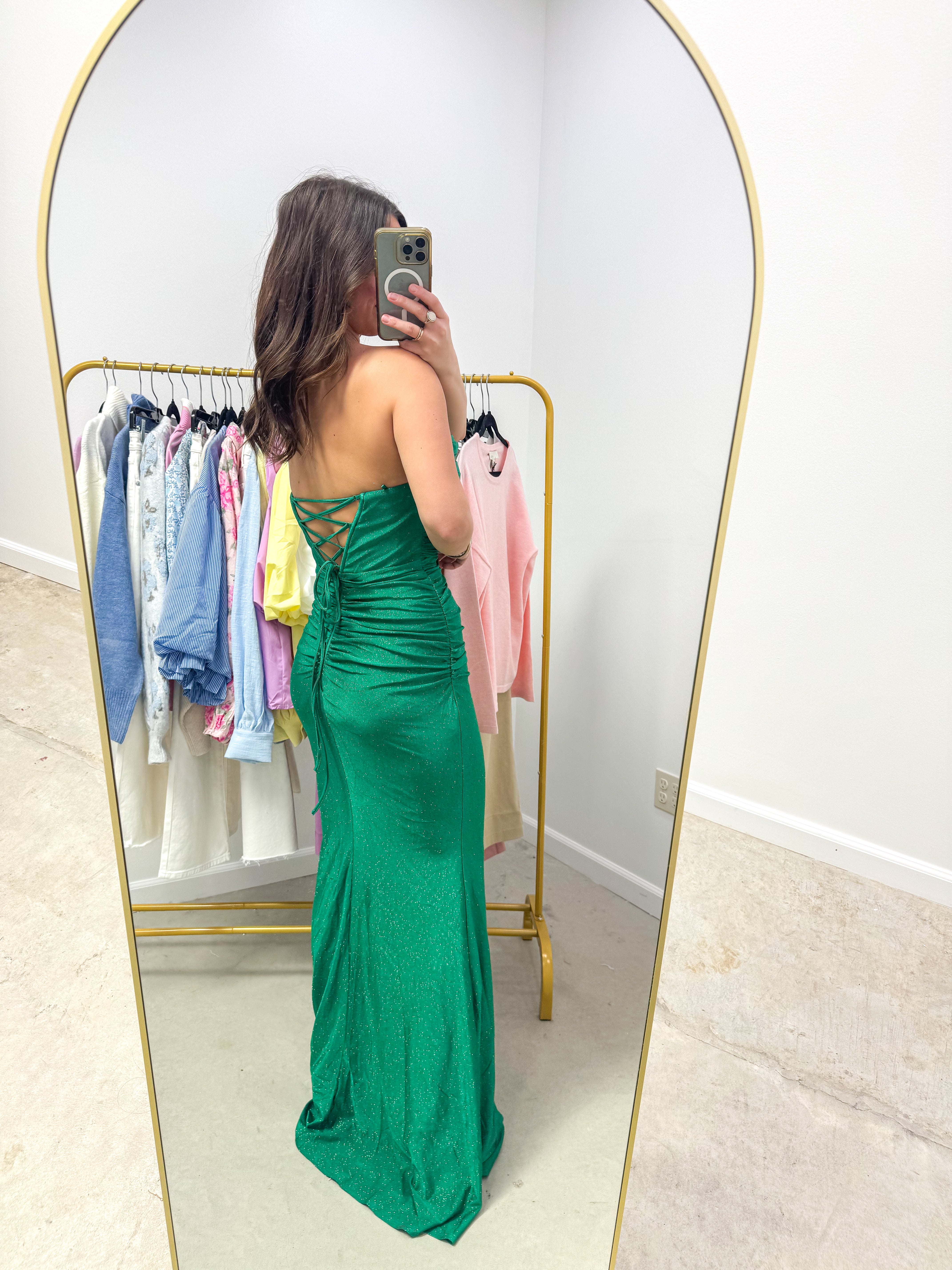 Krewe Couture Green Gown