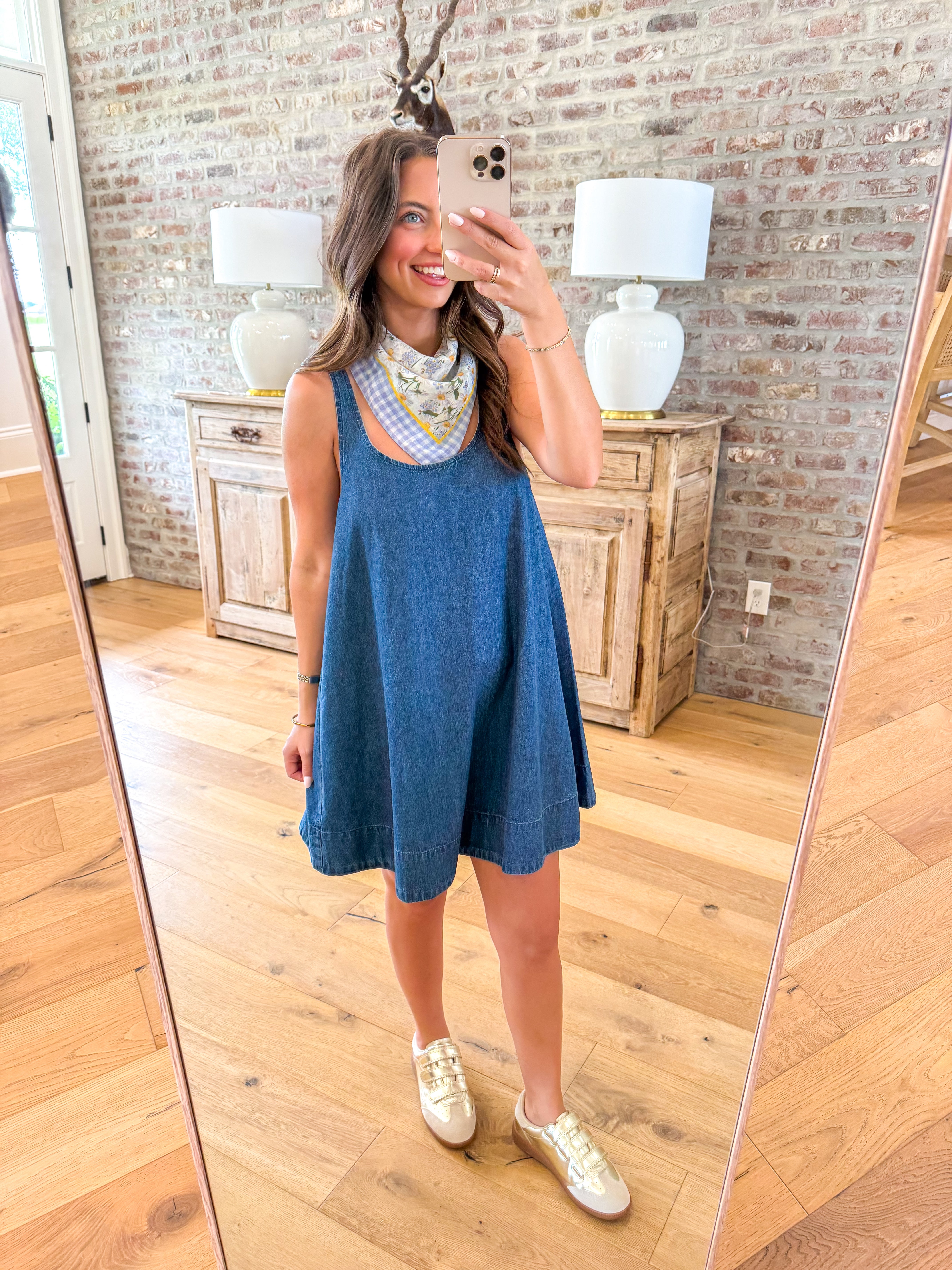 Luci Denim Swing Mini Dress