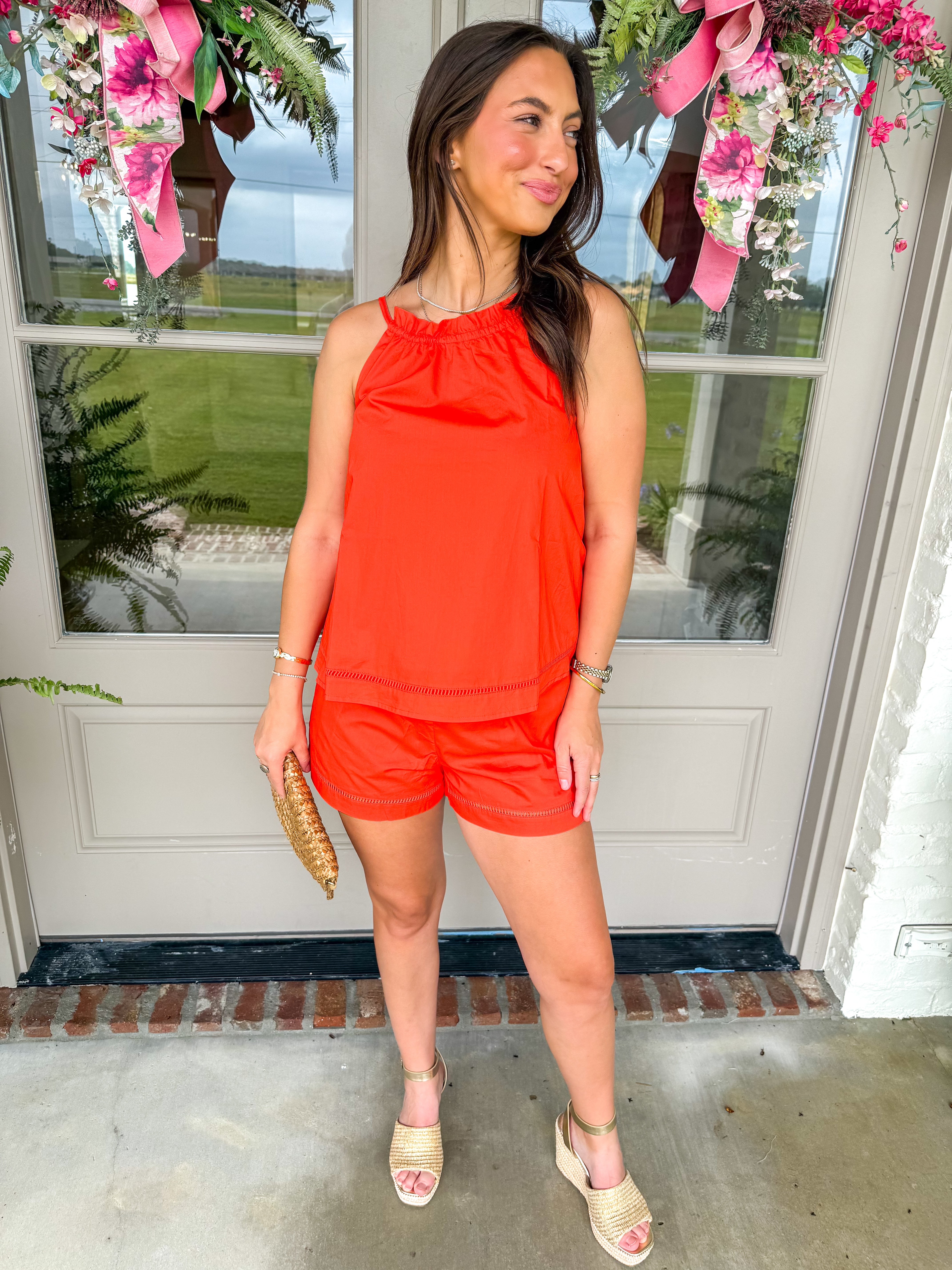 Reese Poplin Burnt Orange Set