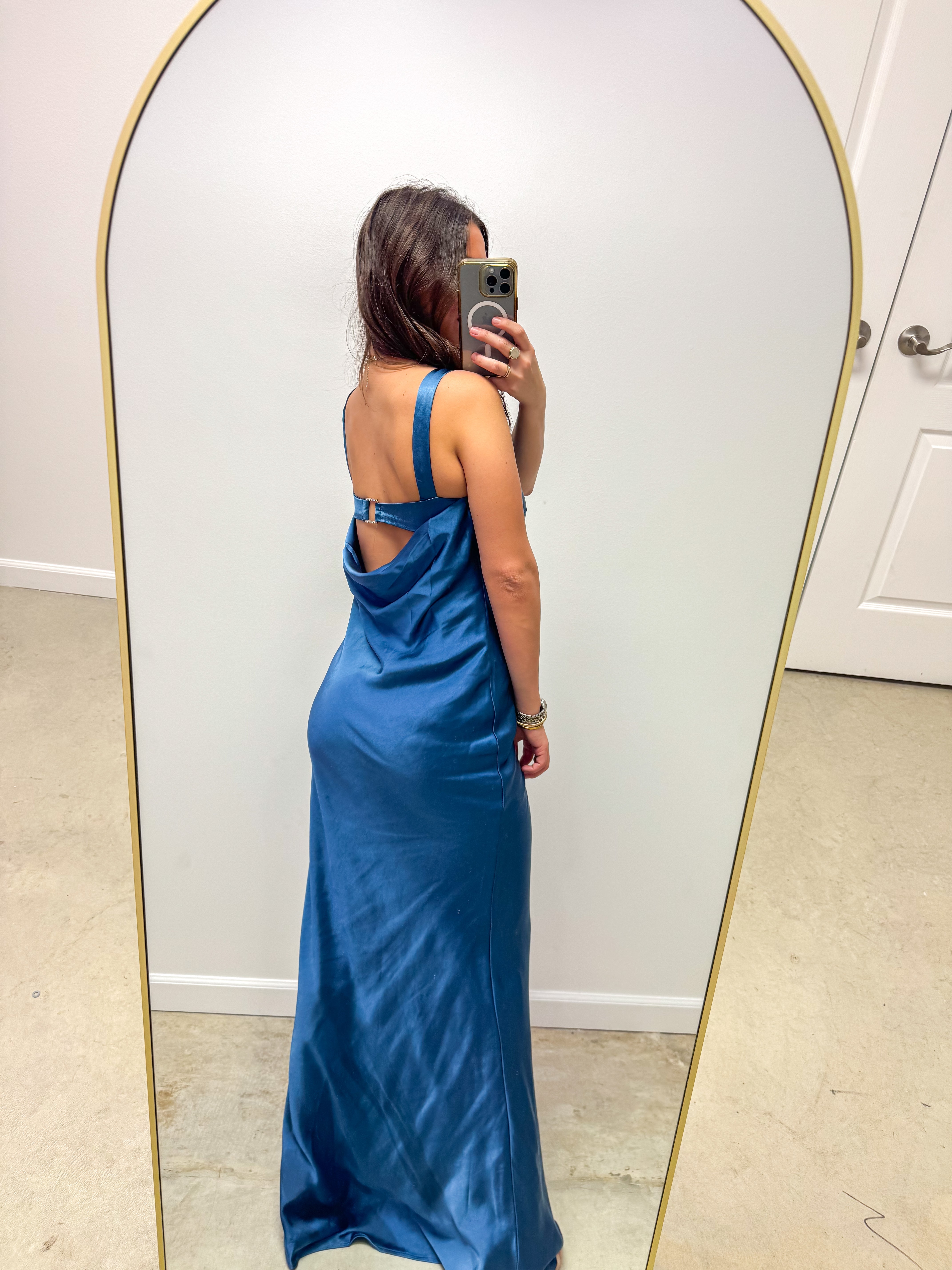 Camellia Court Smoky Blue Ballgown