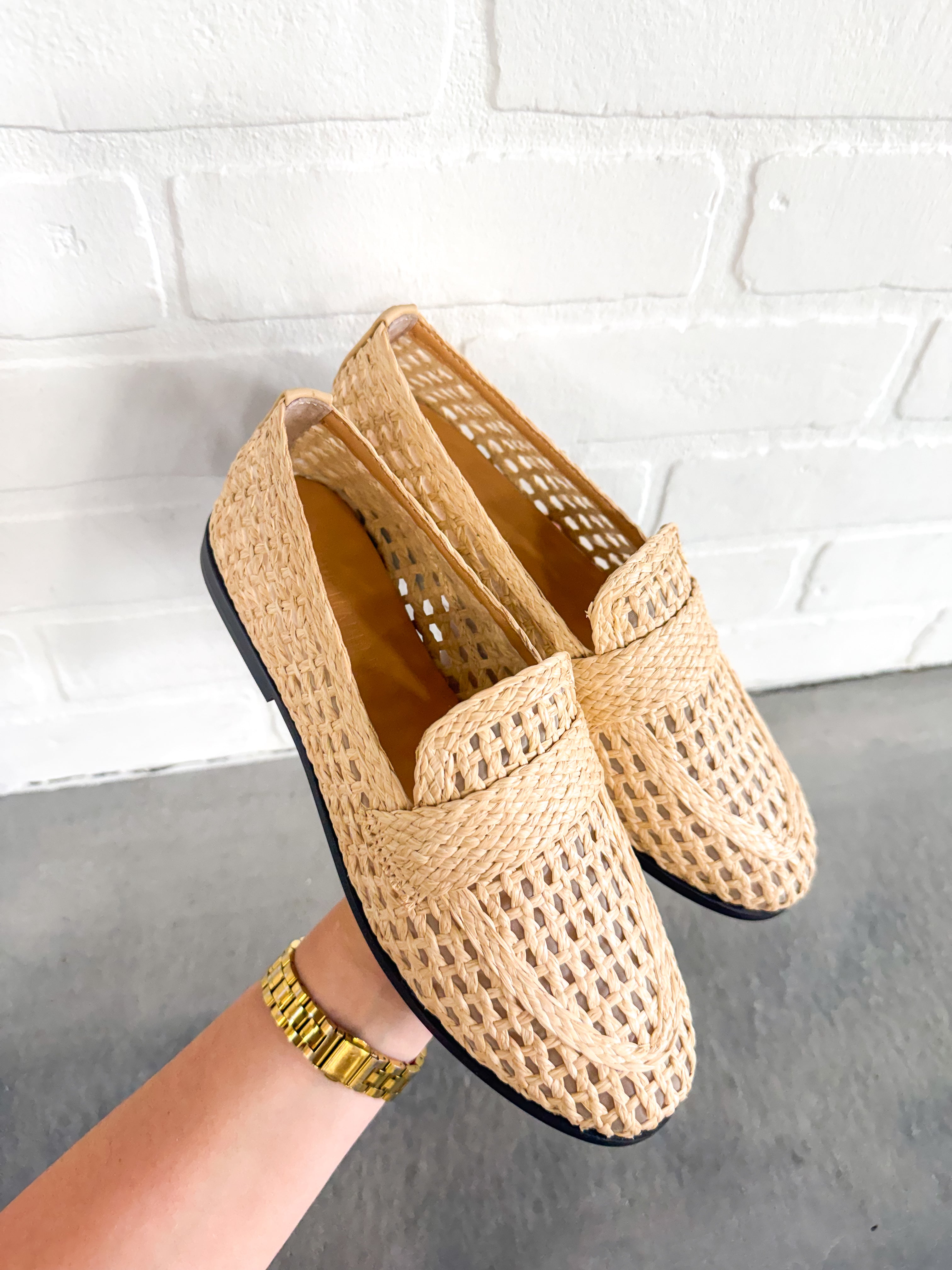 Stweart Raffia Loafers