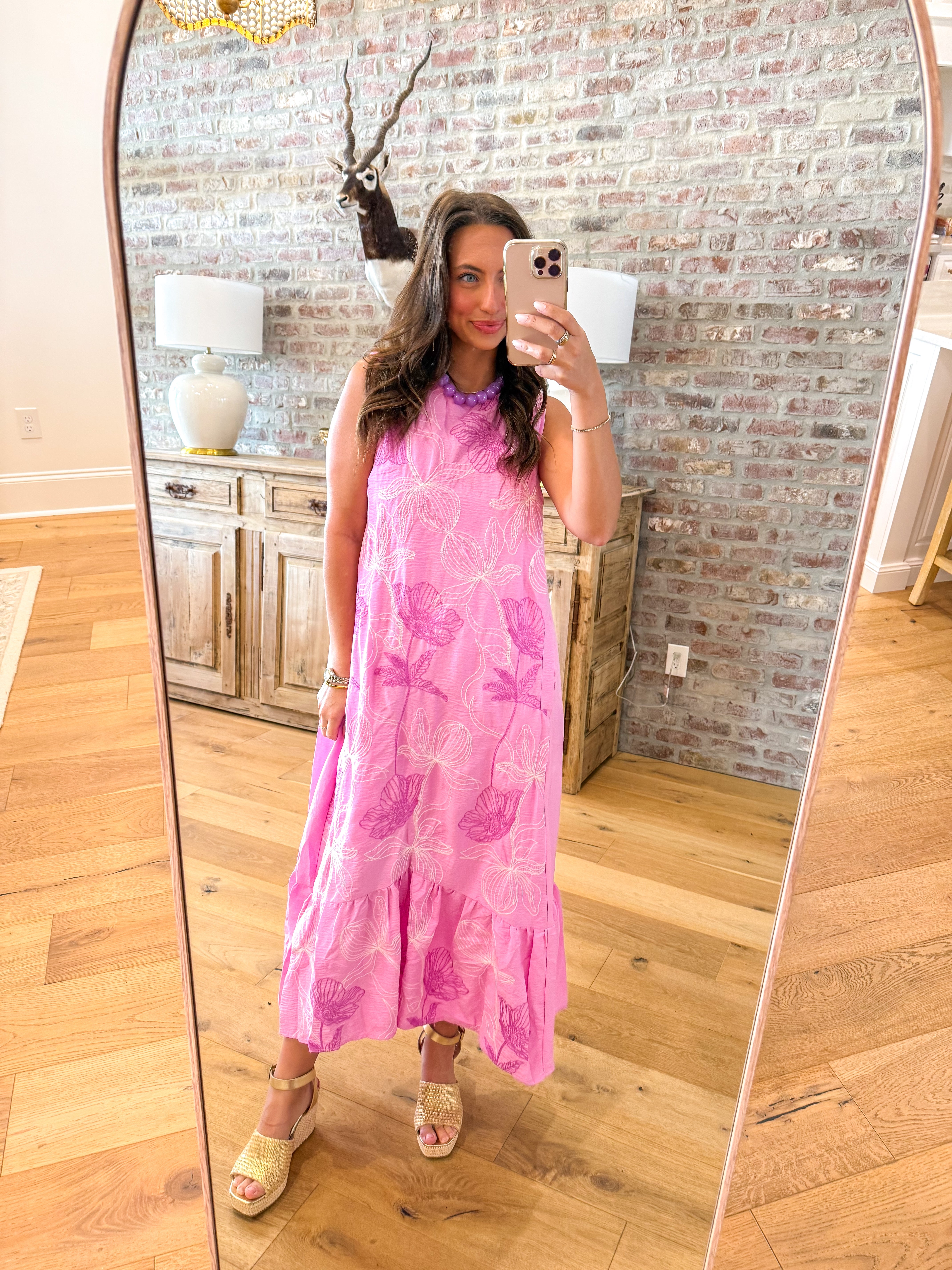 Peony Floral Midi
