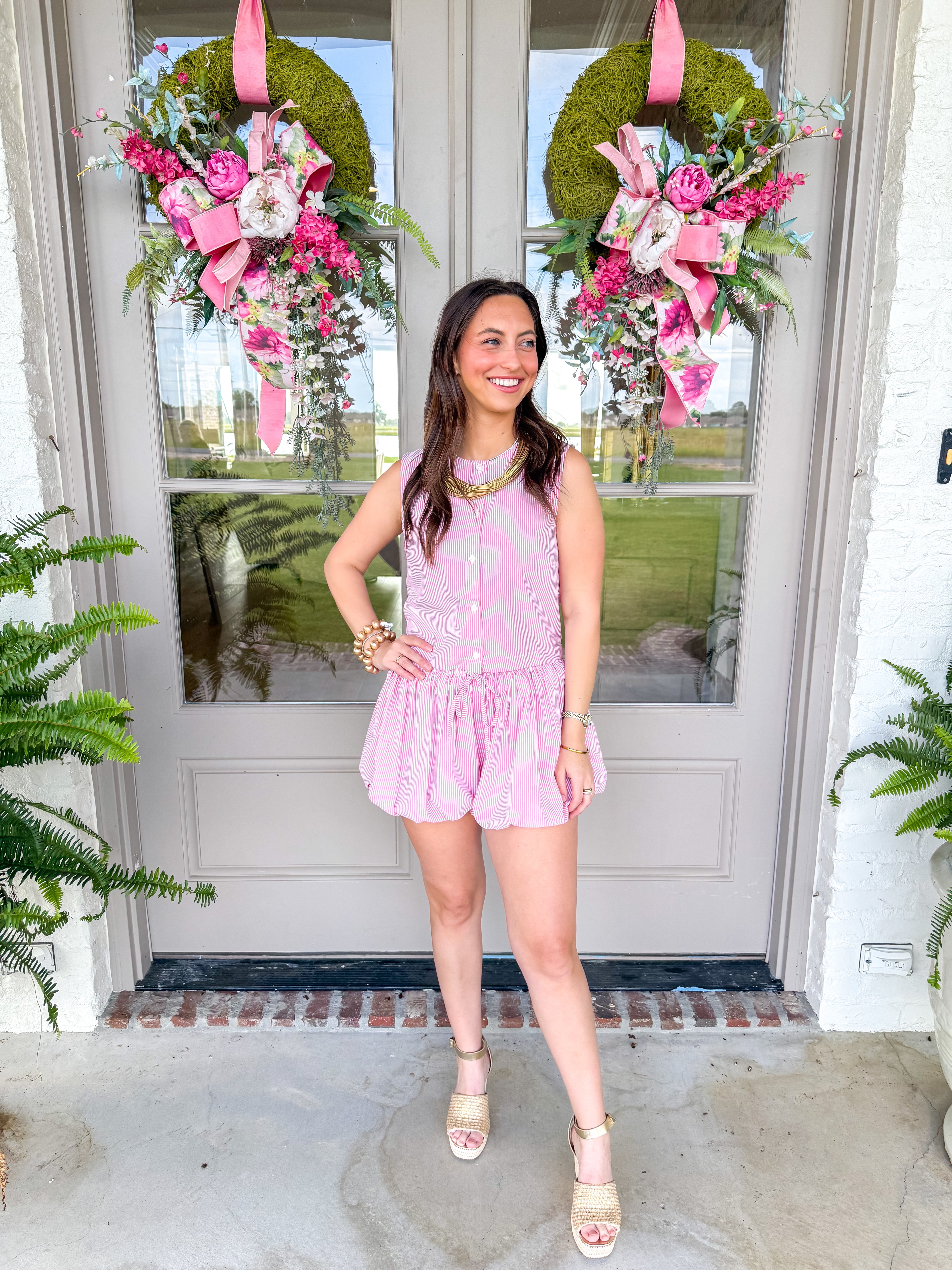 Lollygag Pink Striped Bubble Set