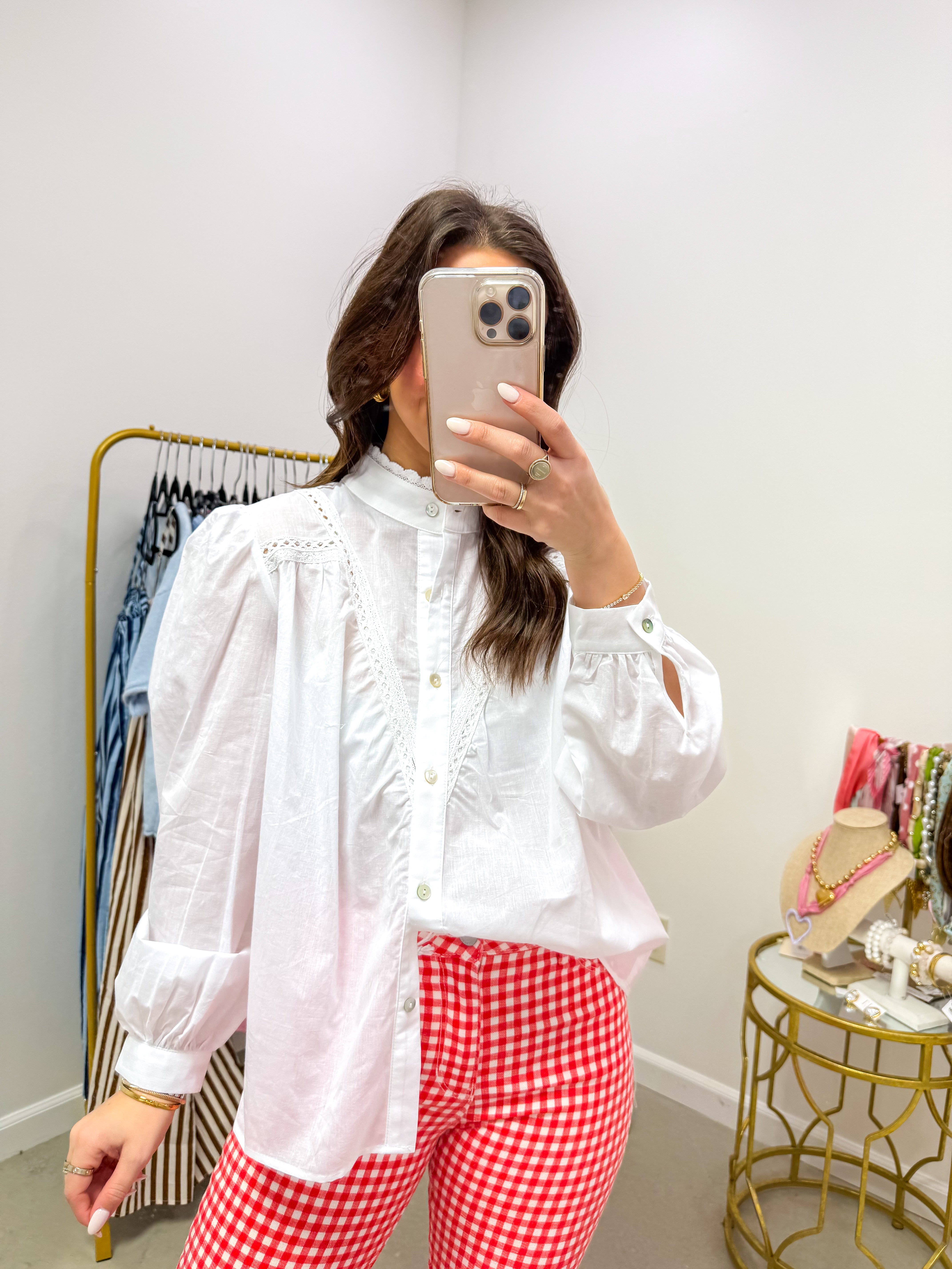 Josie White Lace Blouse