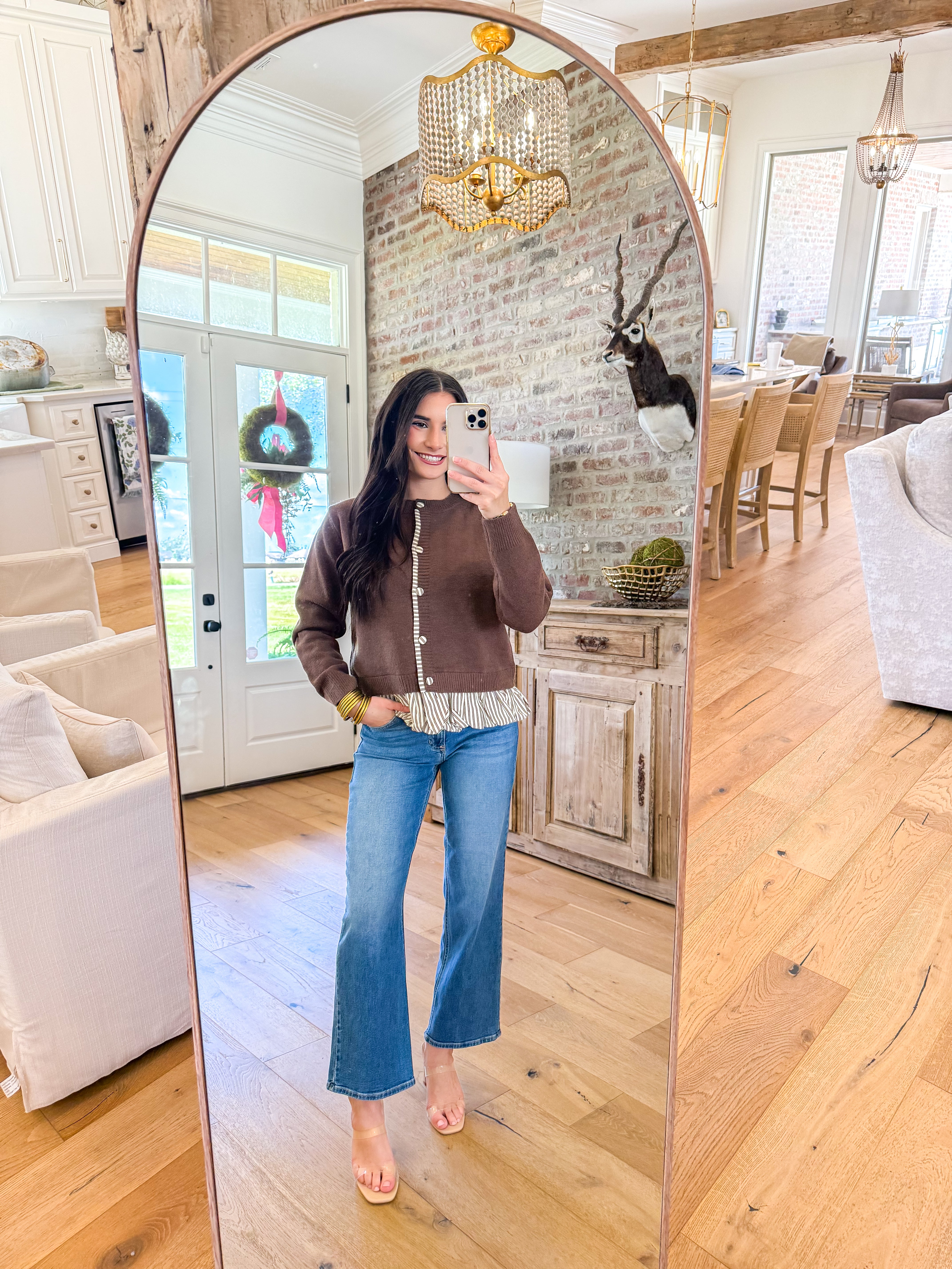 The Hazel Lace-Trim Cardigan