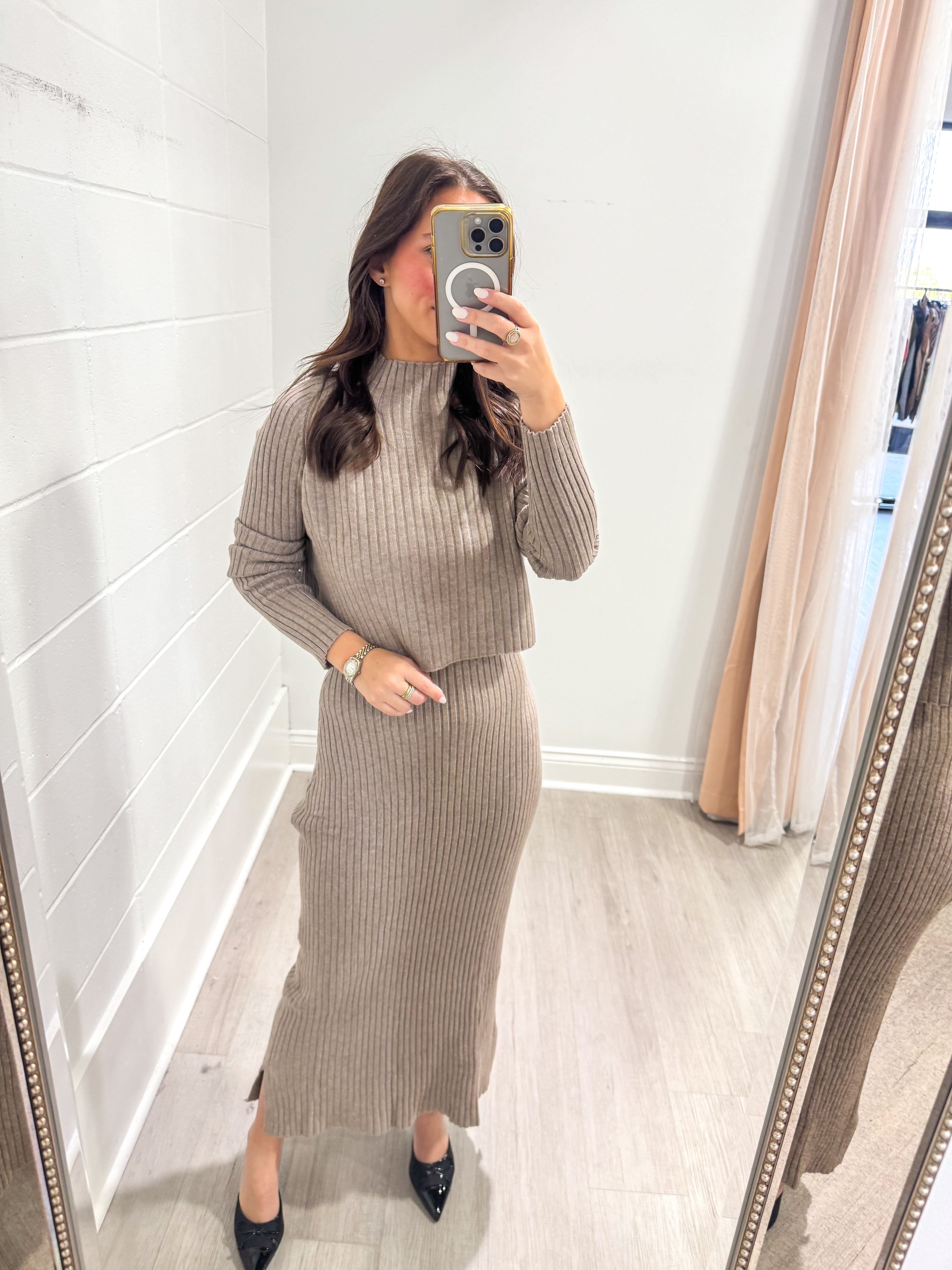 Randy Mink Knit Dress