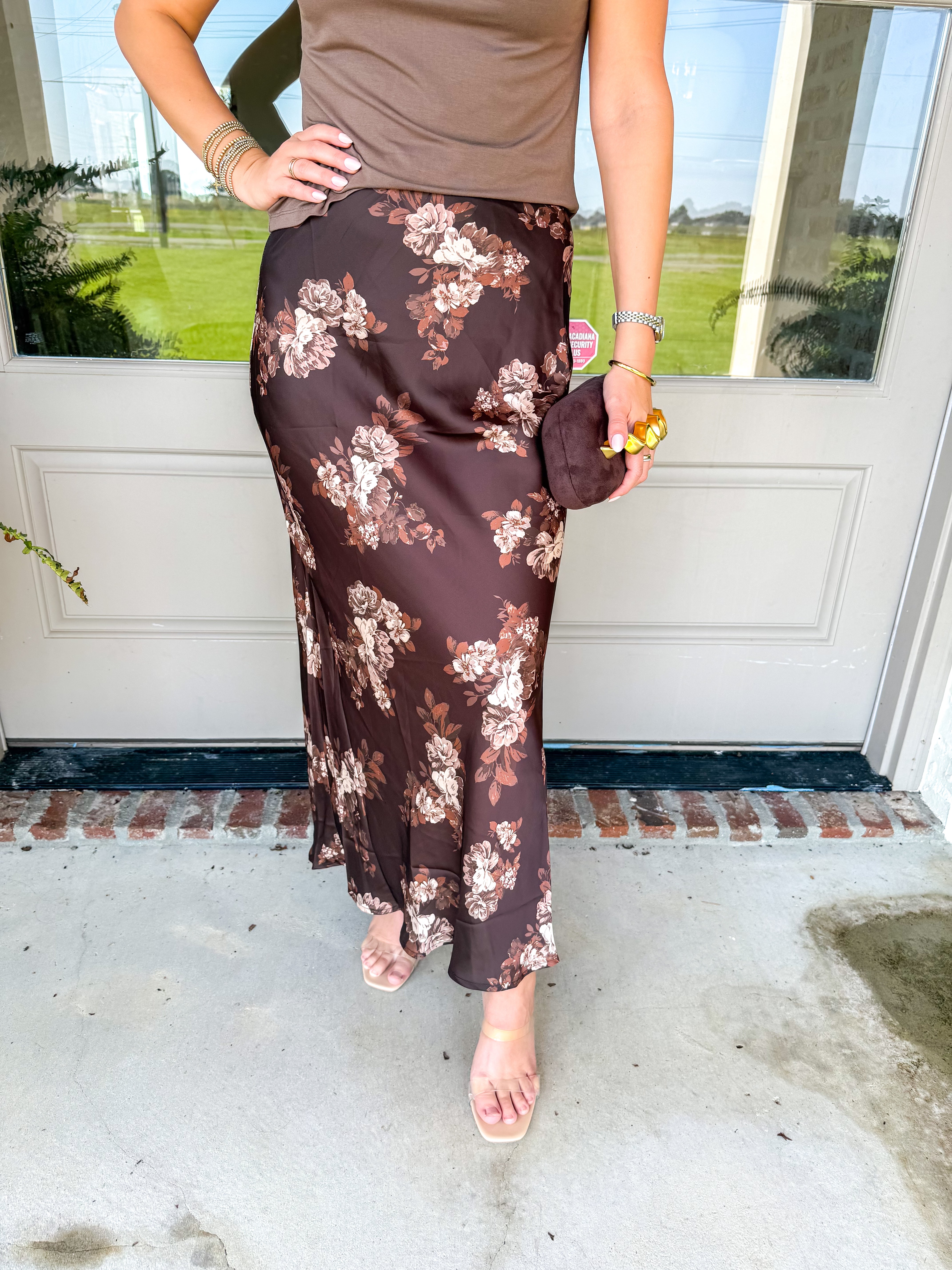 Autumn Bloom Floral Skirt