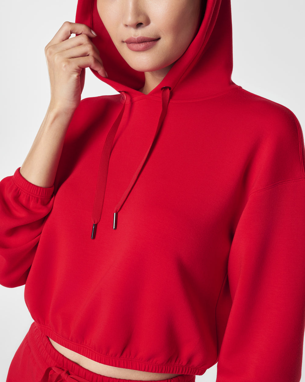 Air Essentials Cinched Hoodie Red