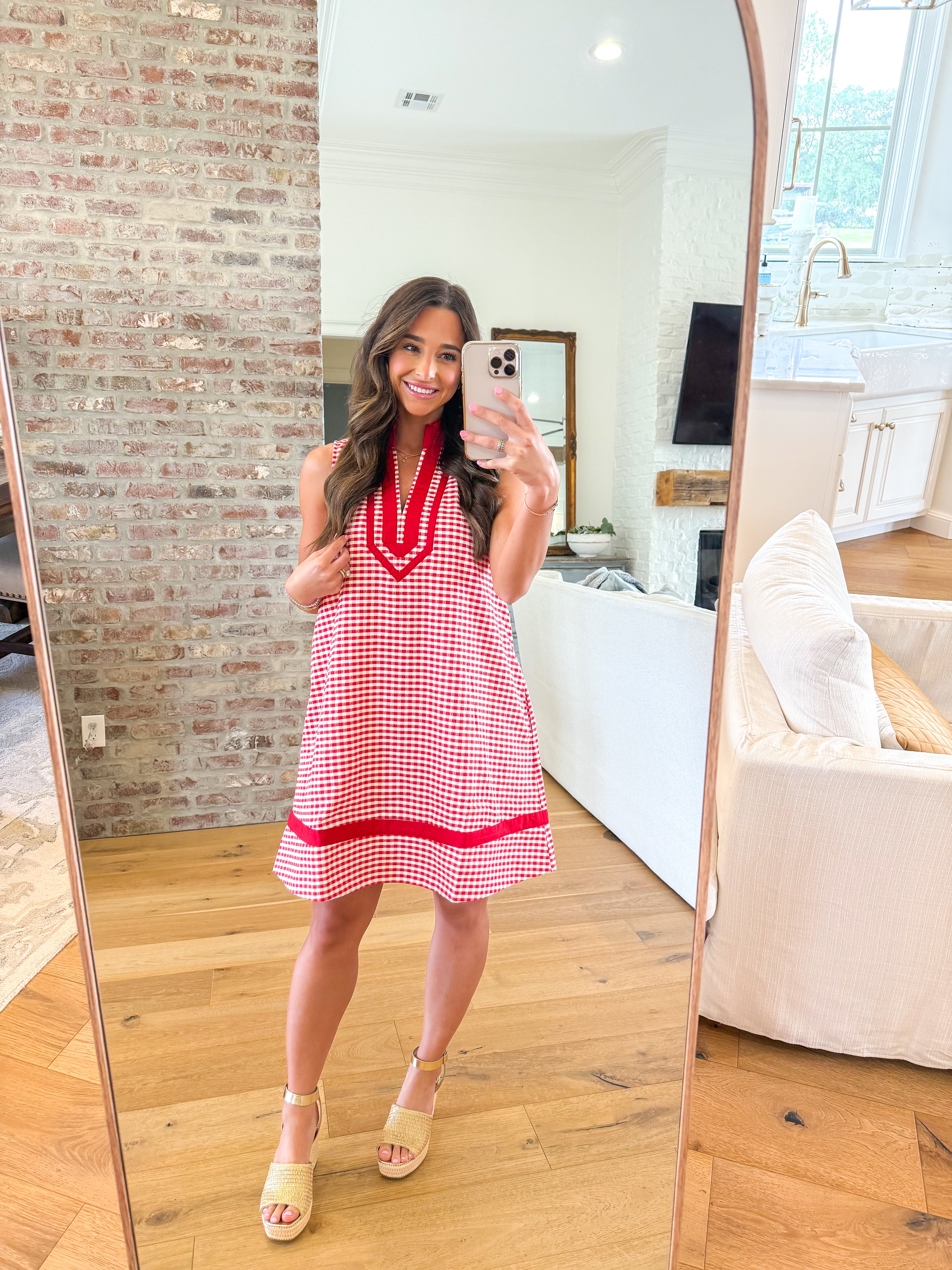 Picnic in the Park Red Gingham Mini