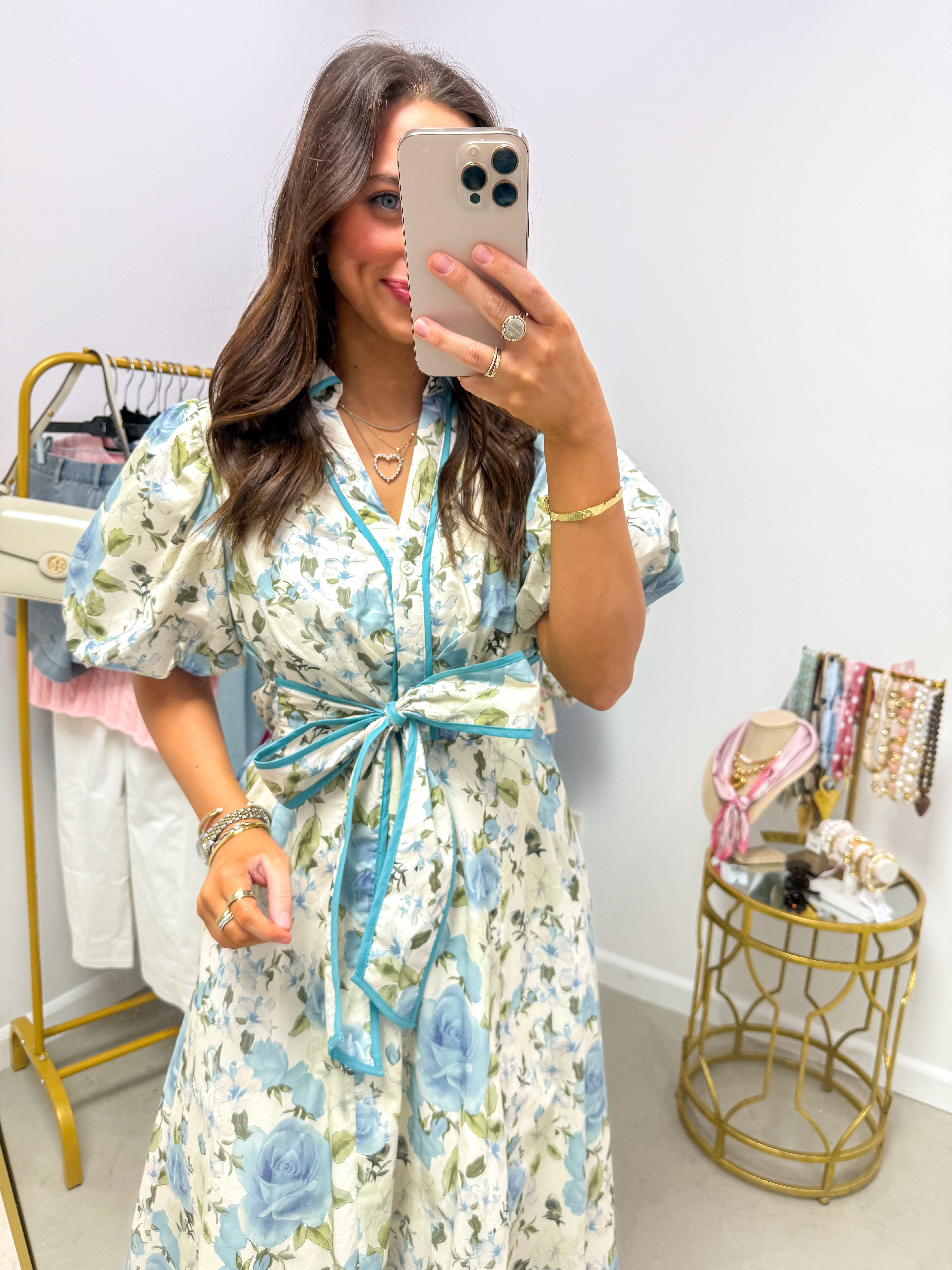 Bloom Babe Blue Floral Midi