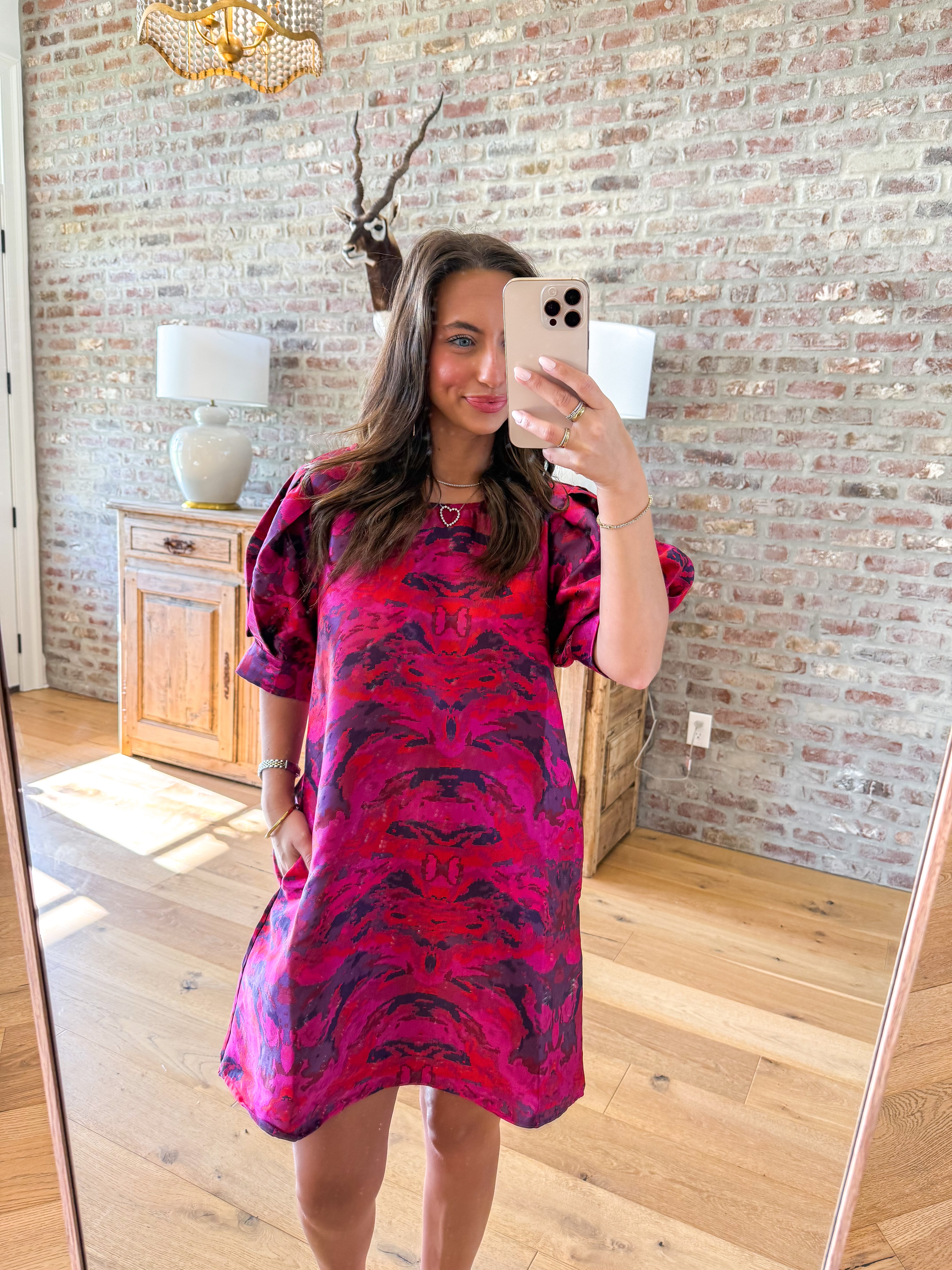 Fuchsia Glow Jacquard Mini
