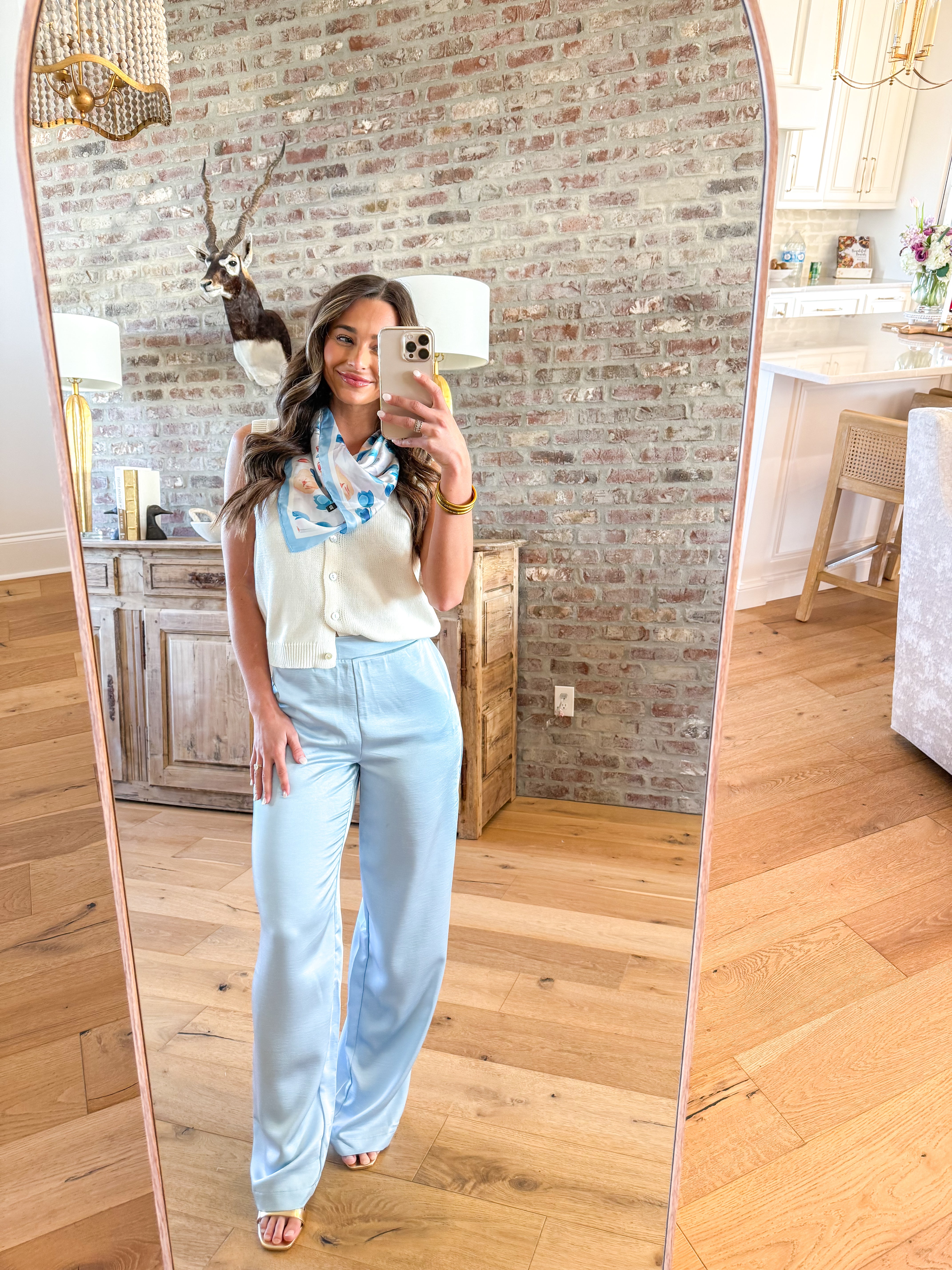 Southern Breeze Blue Wide-Leg Pants