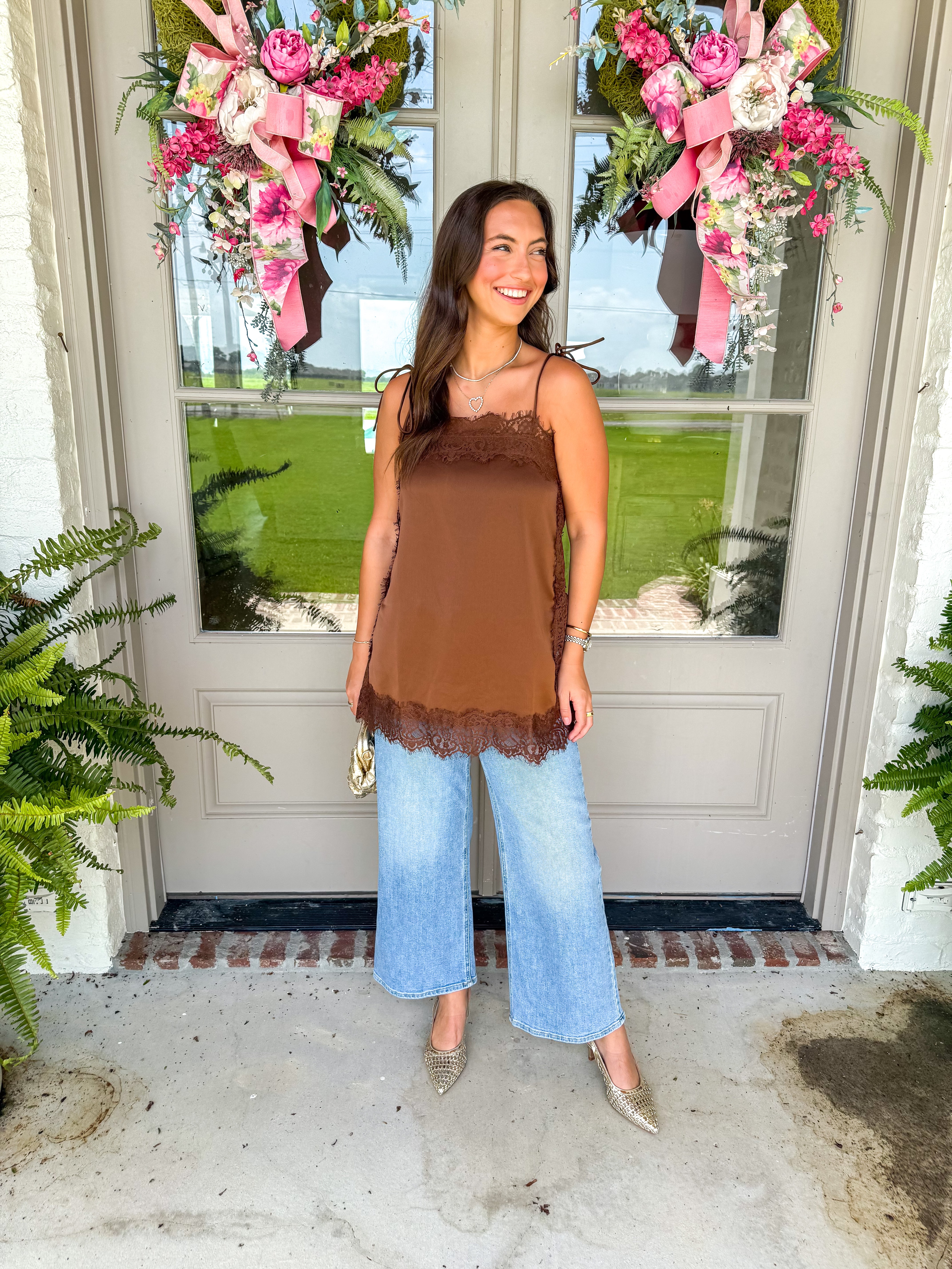 Chocolate Kiss Lace Cami