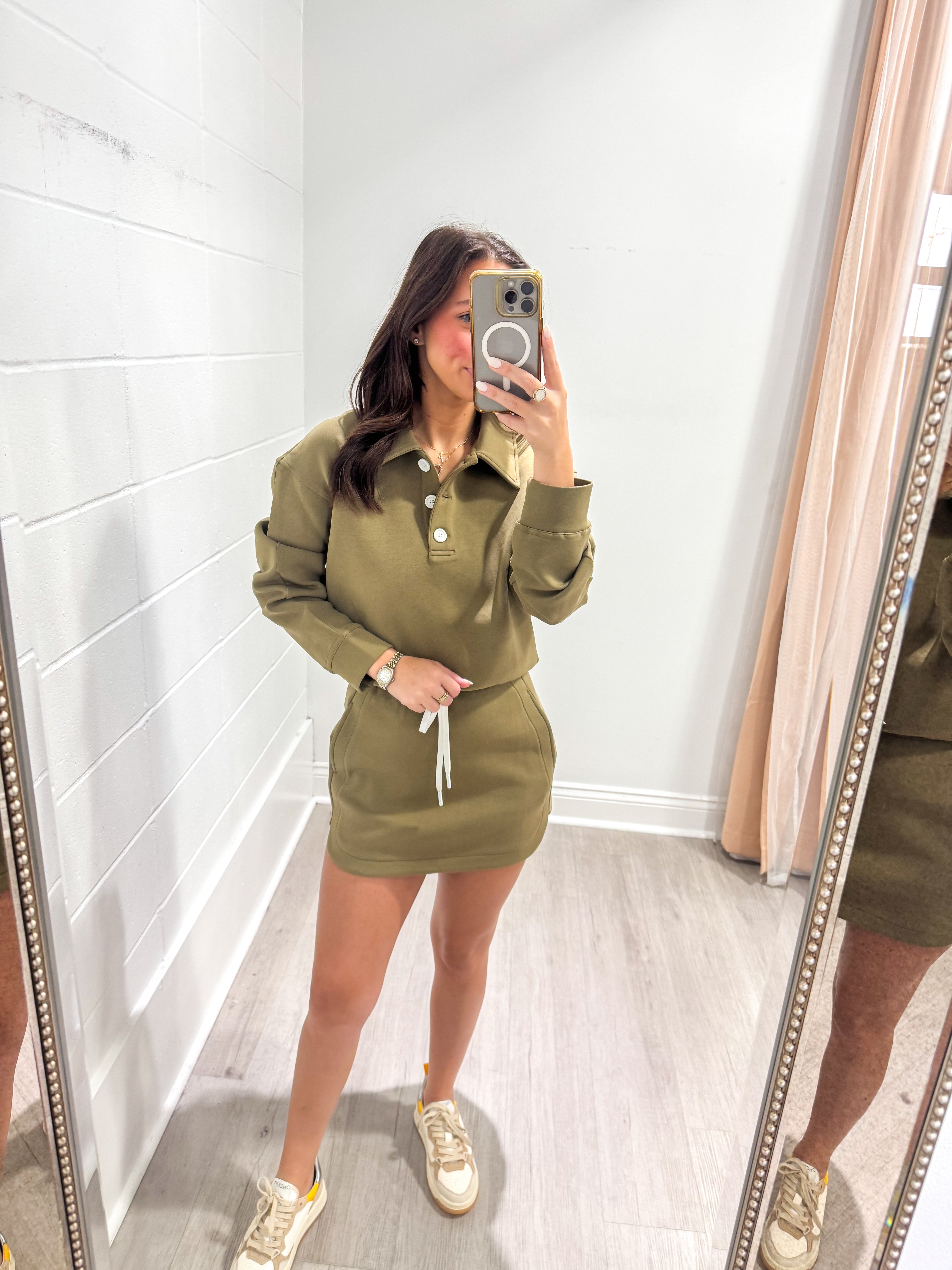 Olive Scuba Knit Set