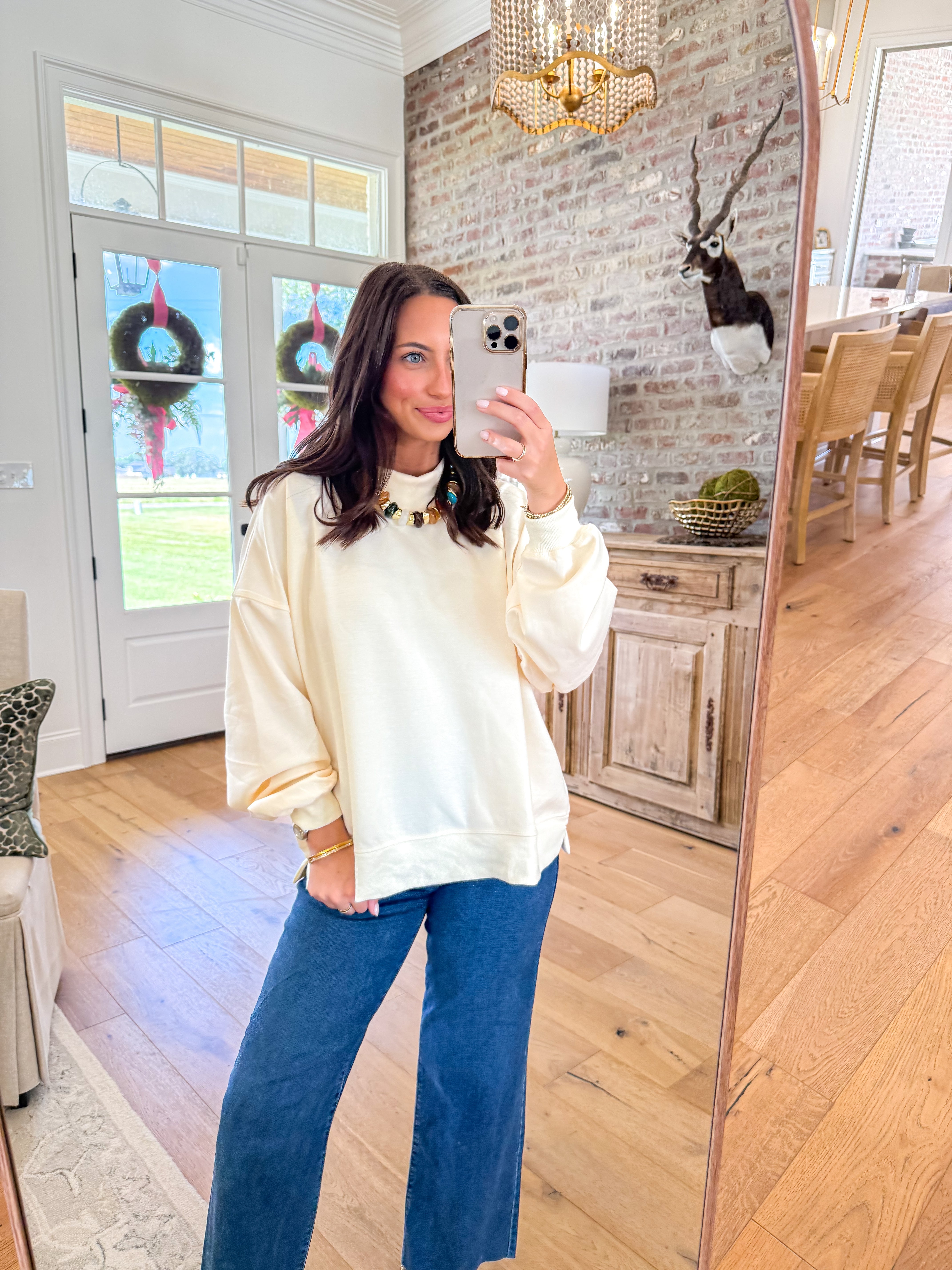The Cozy Girl Mock Neck Pullover