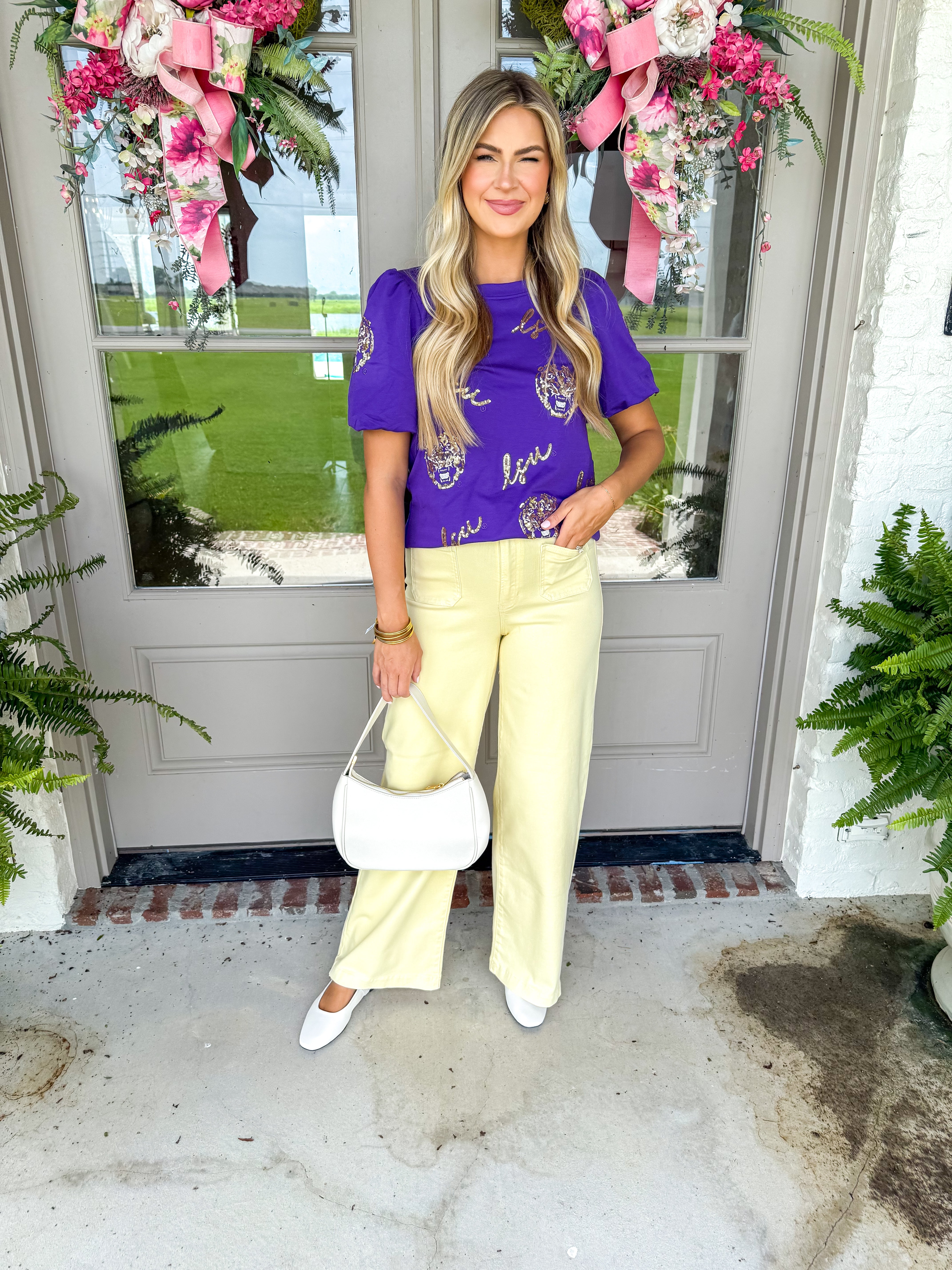 Tina LSU Top Purple