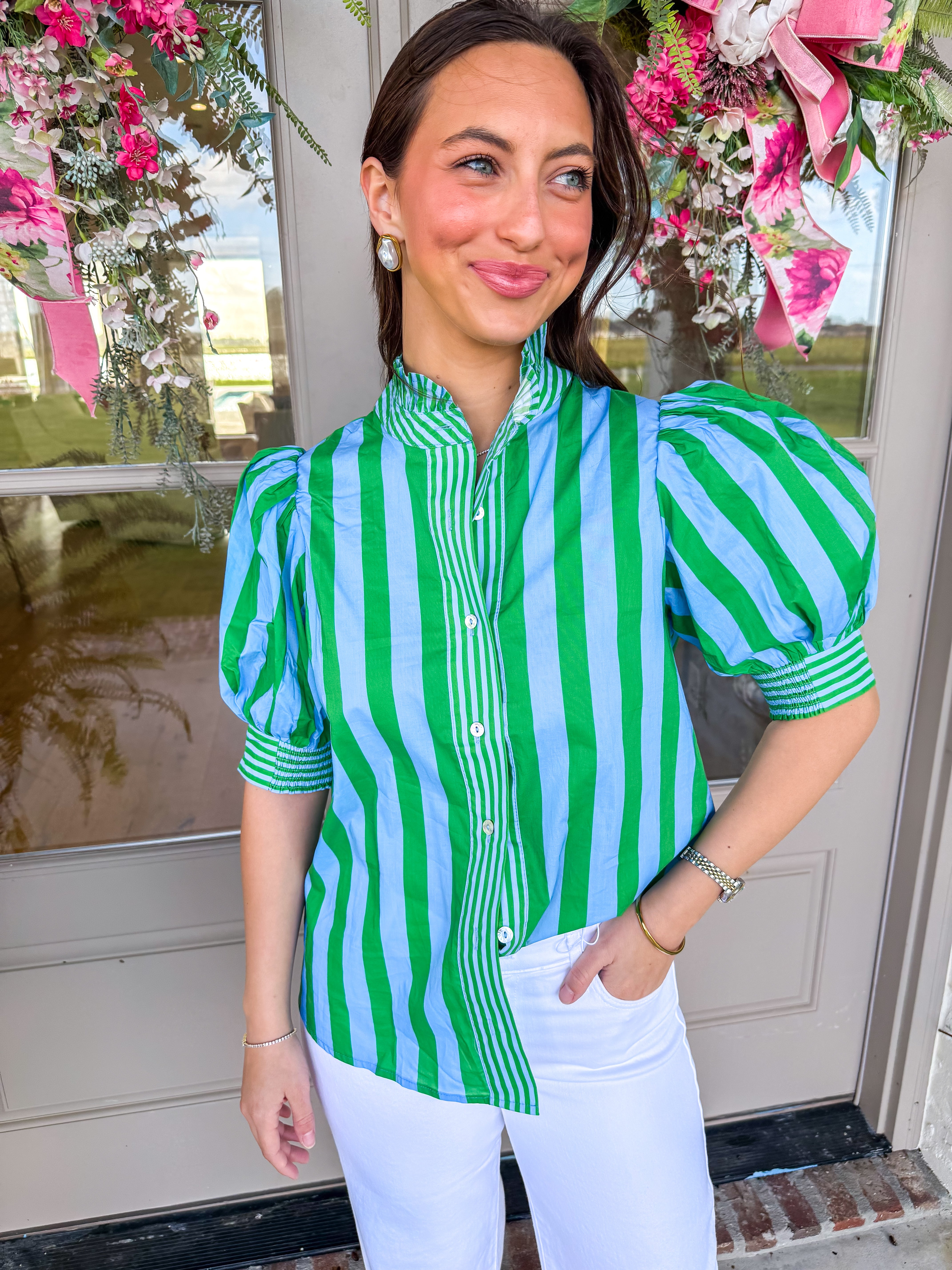 Amalfi Coast Striped Top