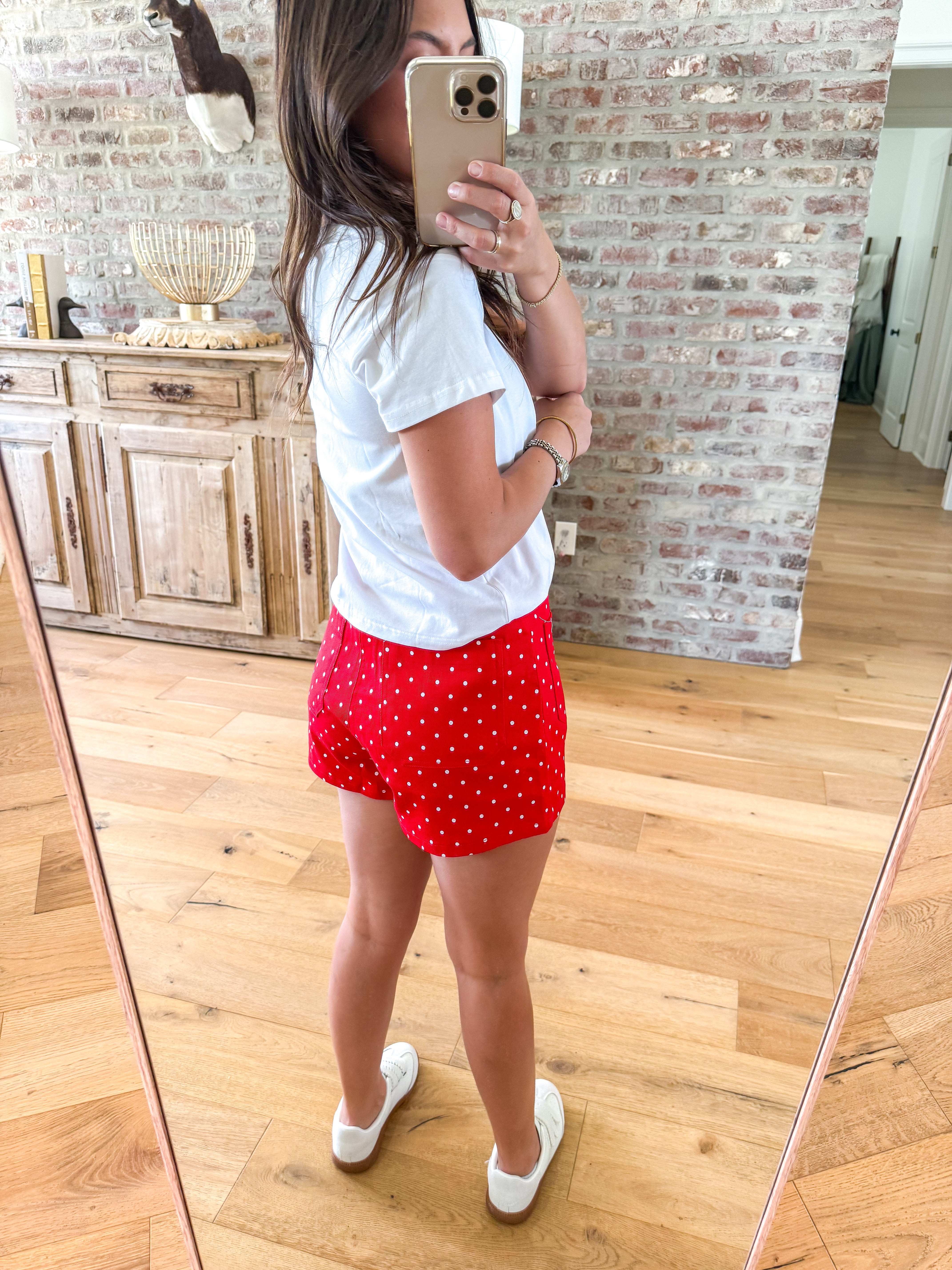 Dotty Days Red Shorts