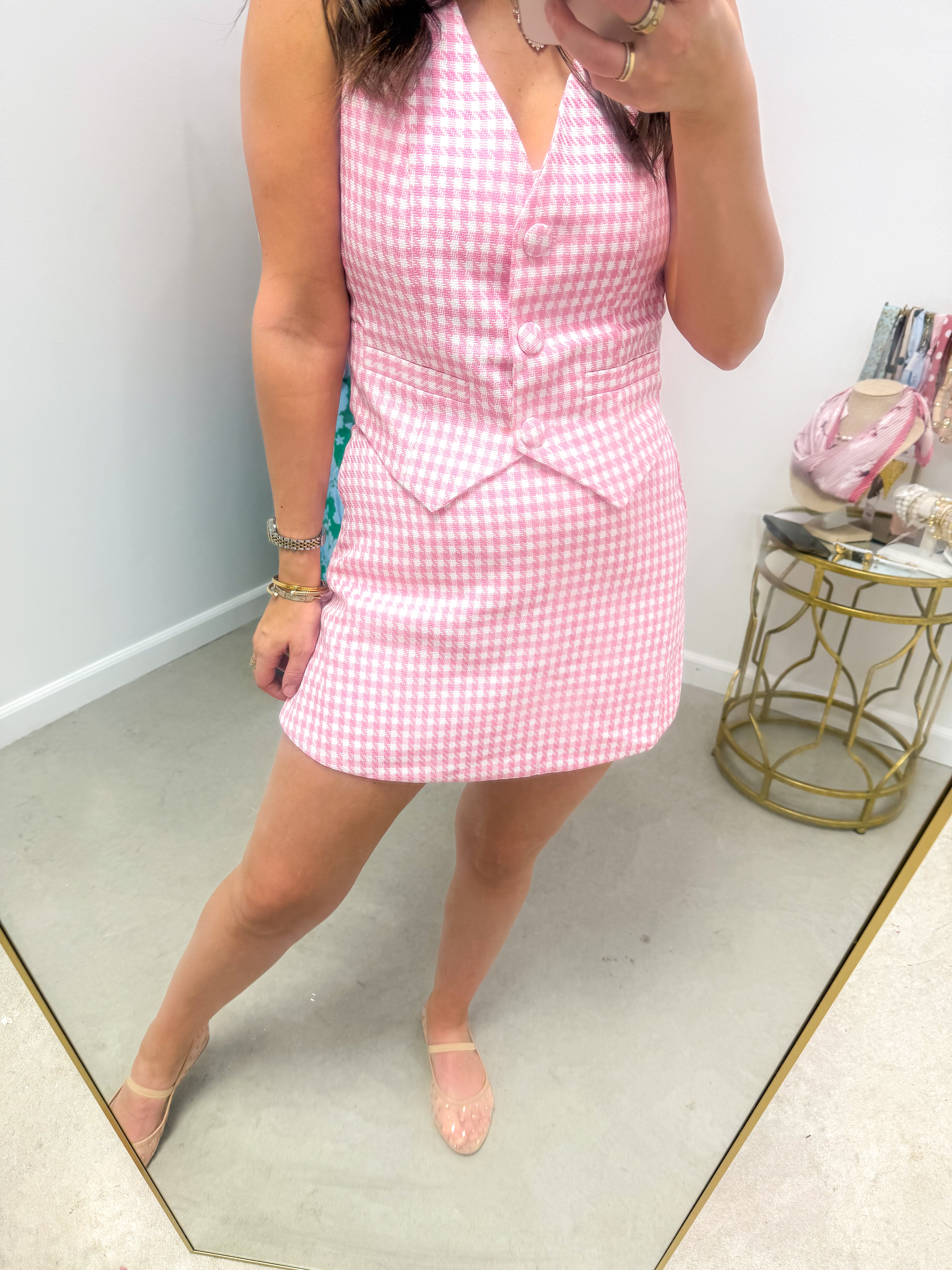 Kassy Checker Mini Skort