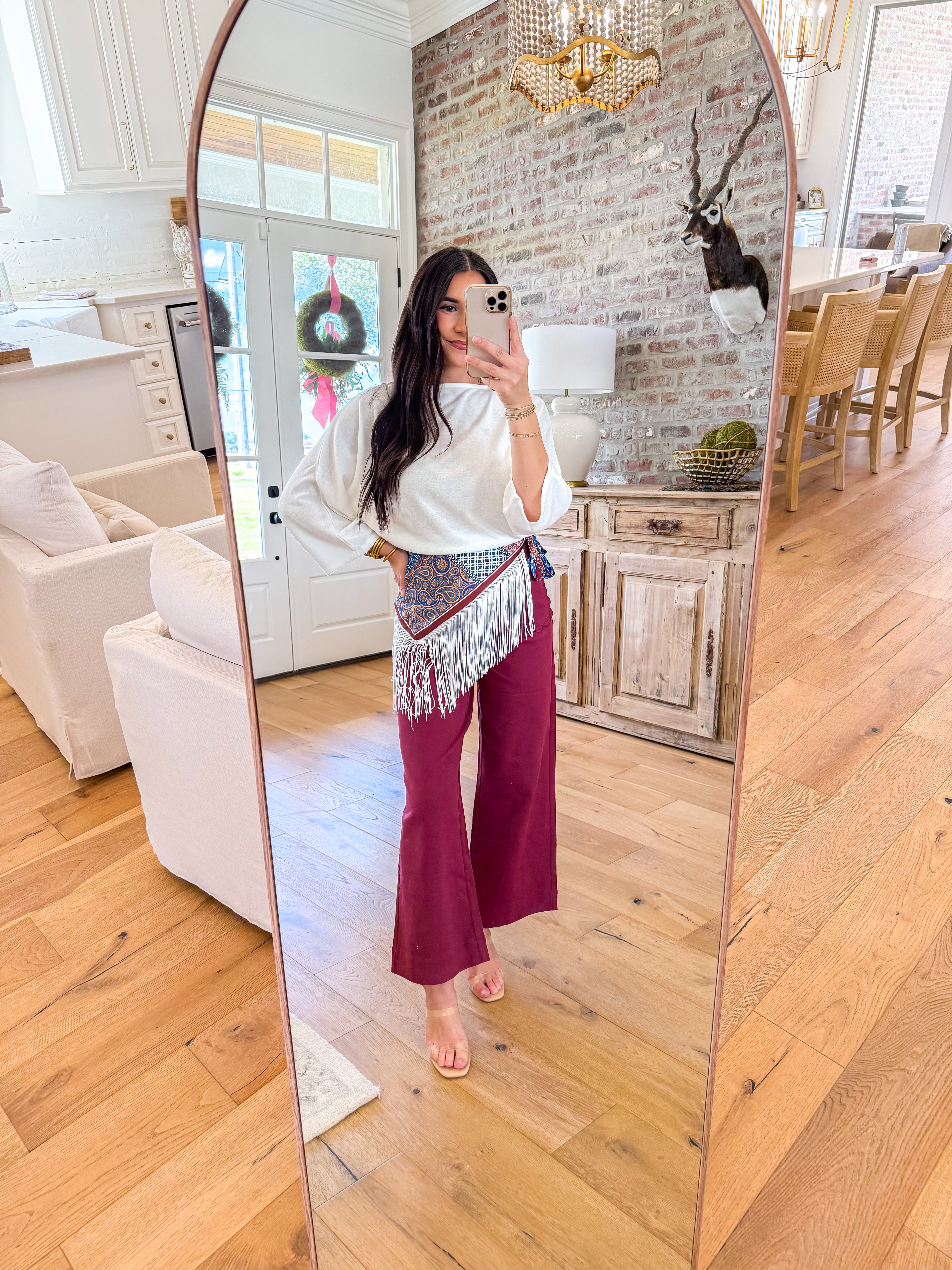 Ivory Dolman Knit Pullover